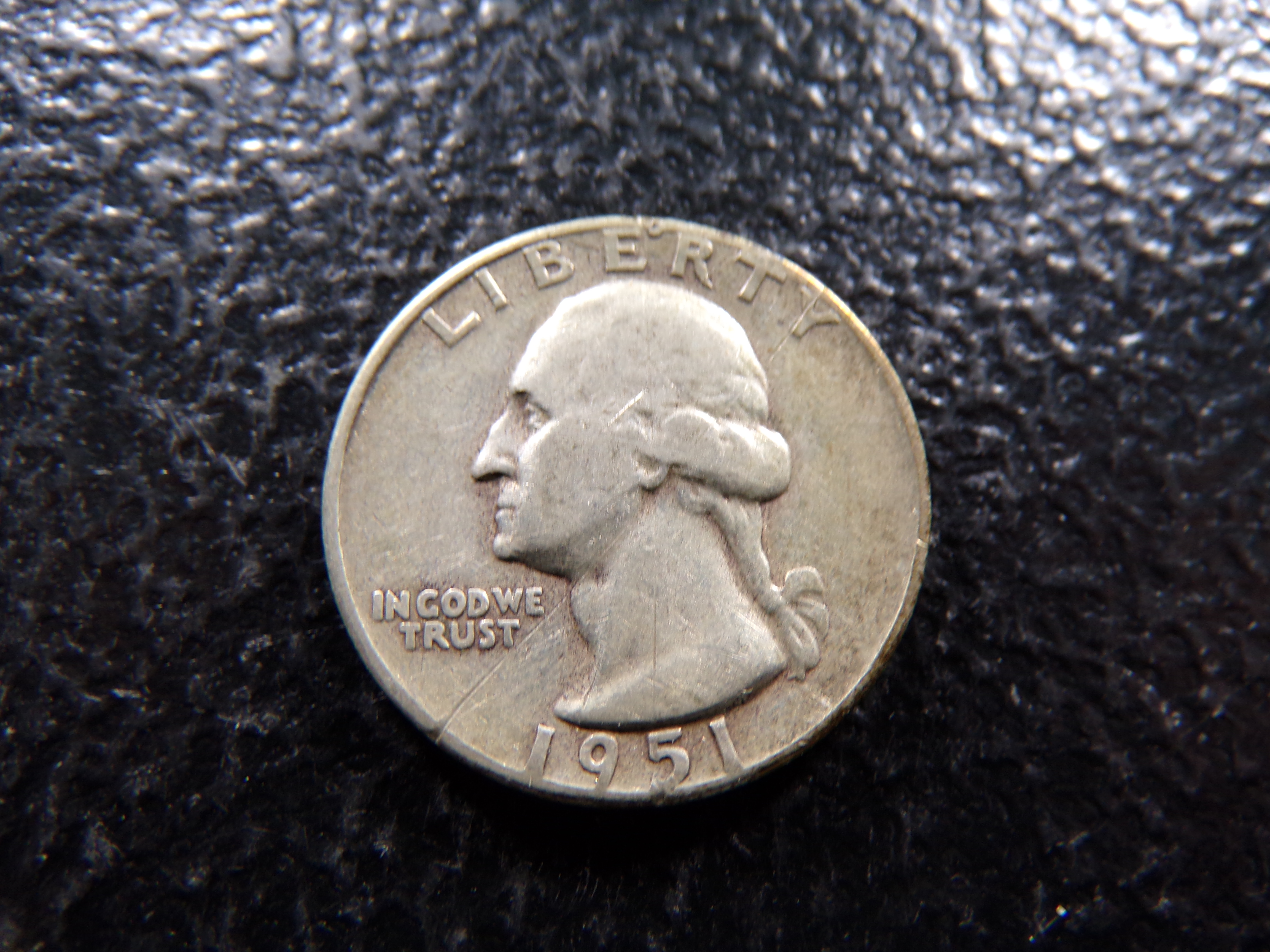 1951 WASHINGTON SILVER QUARTER