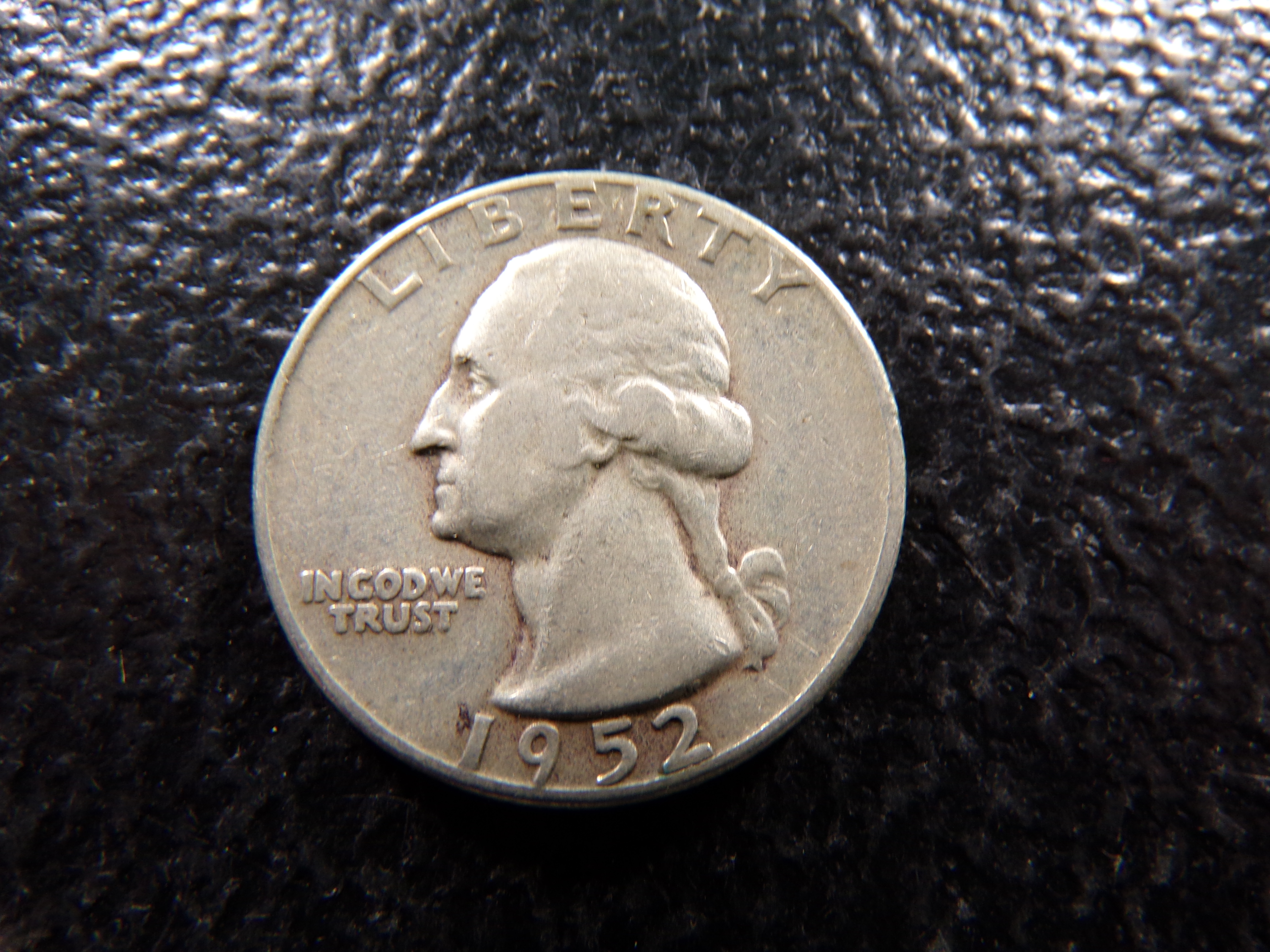 1952 WASHINGTON SILVER QUARTER