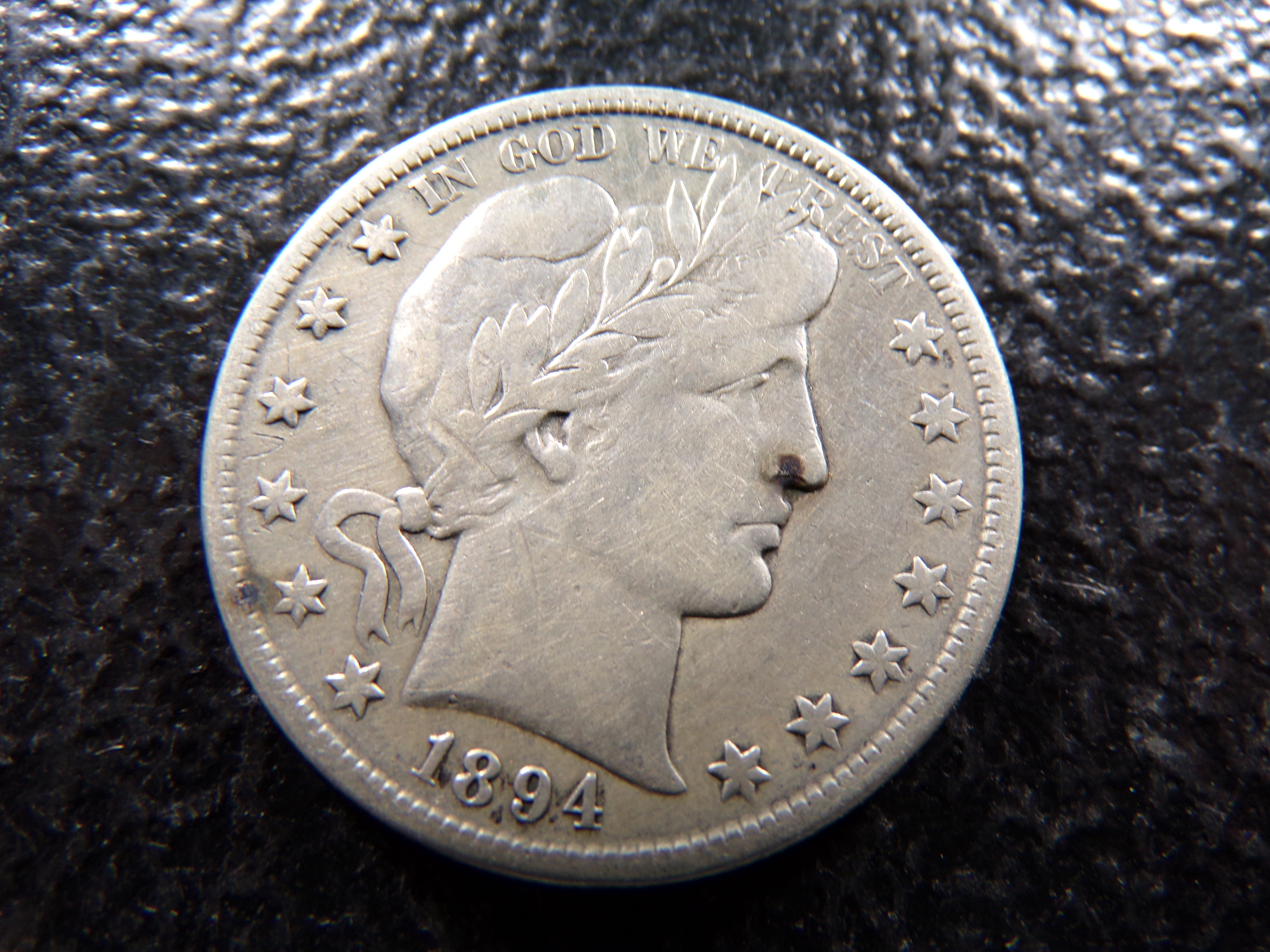 1894-S BARBER SILVER HALF DOLLAR