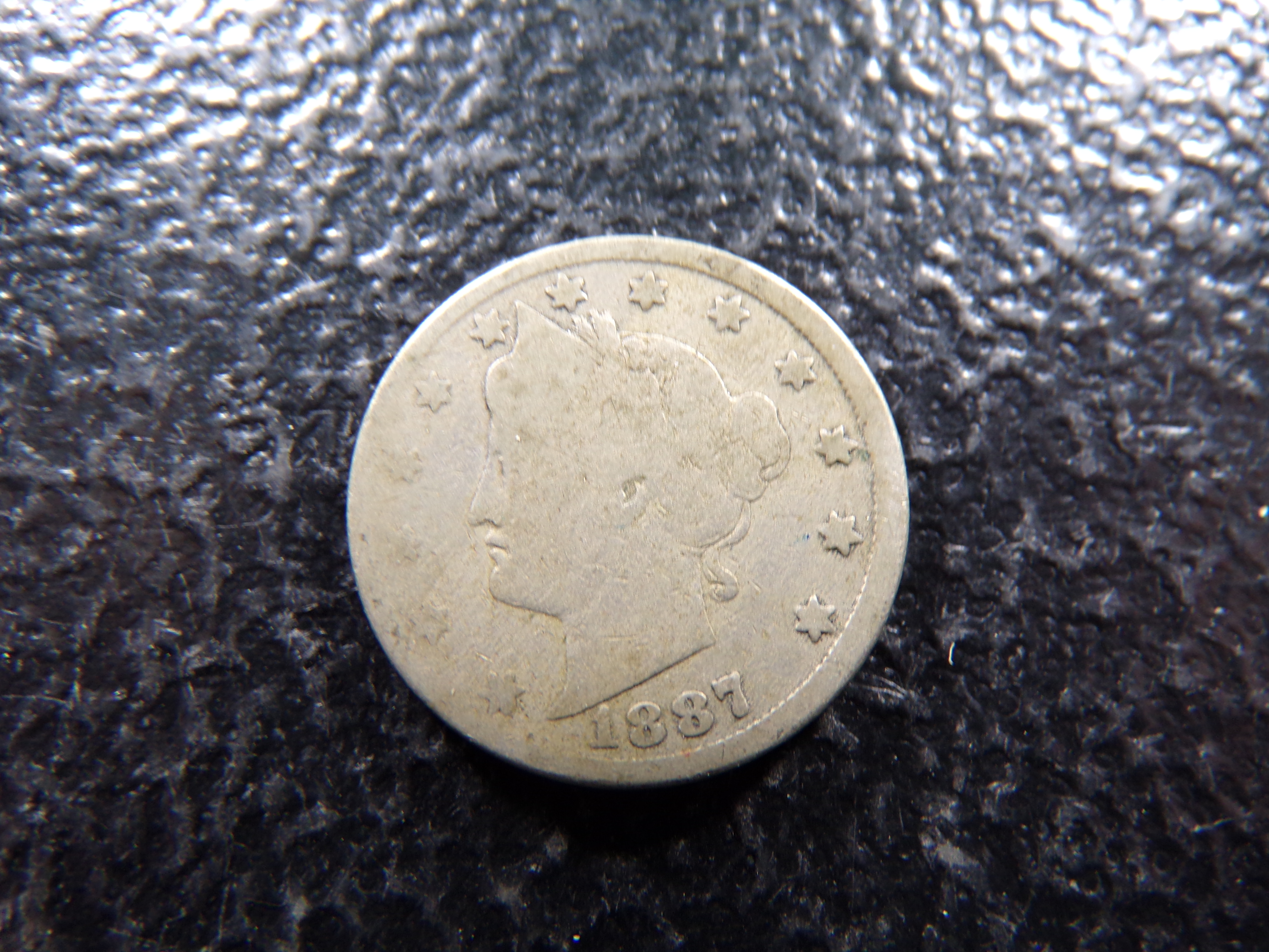 1887 LIBERTY HEAD V NICKEL