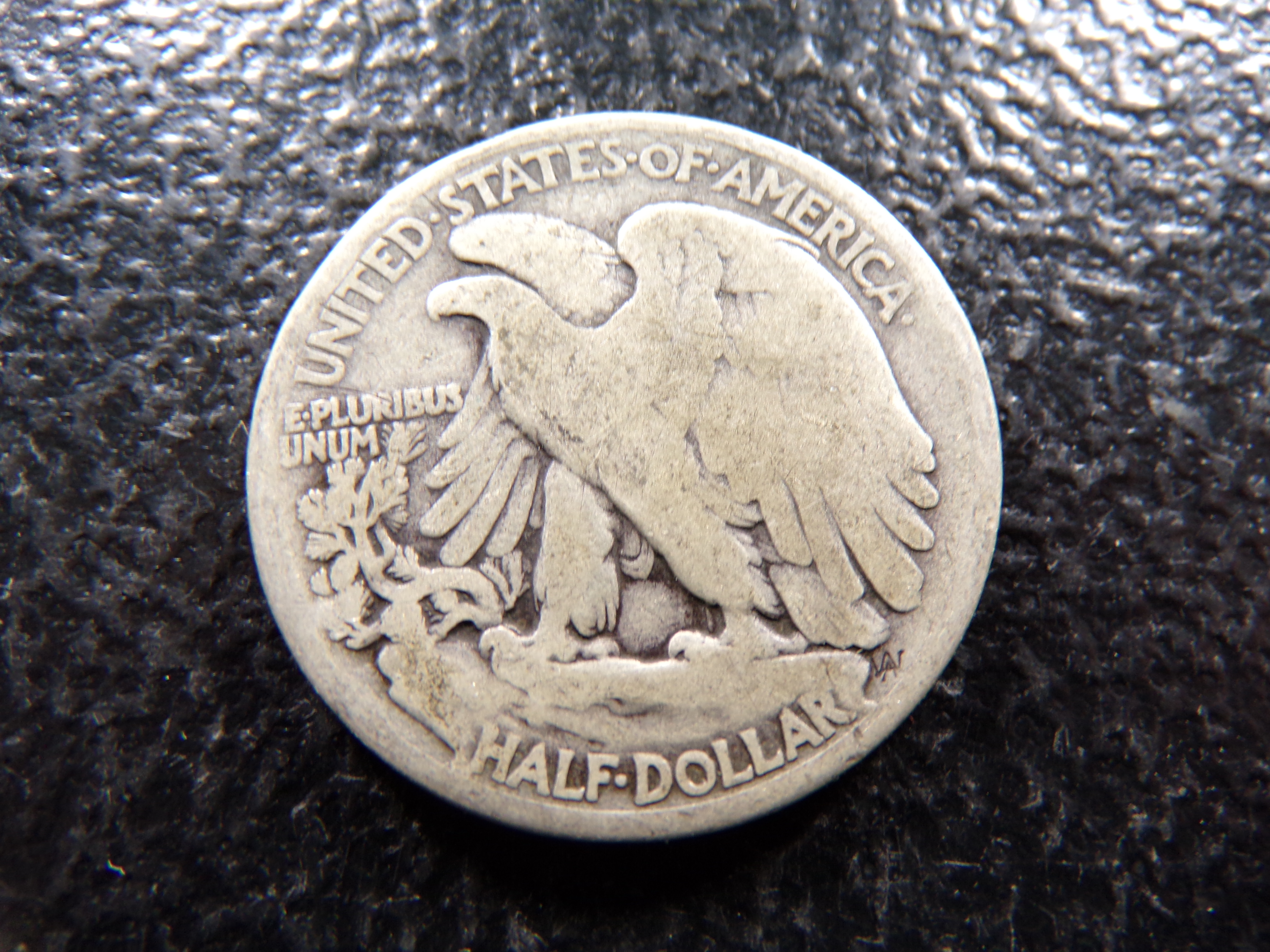 1916-D OBV. RARE DATE WALKING LIBERTY SILVER HALF DOLLAR