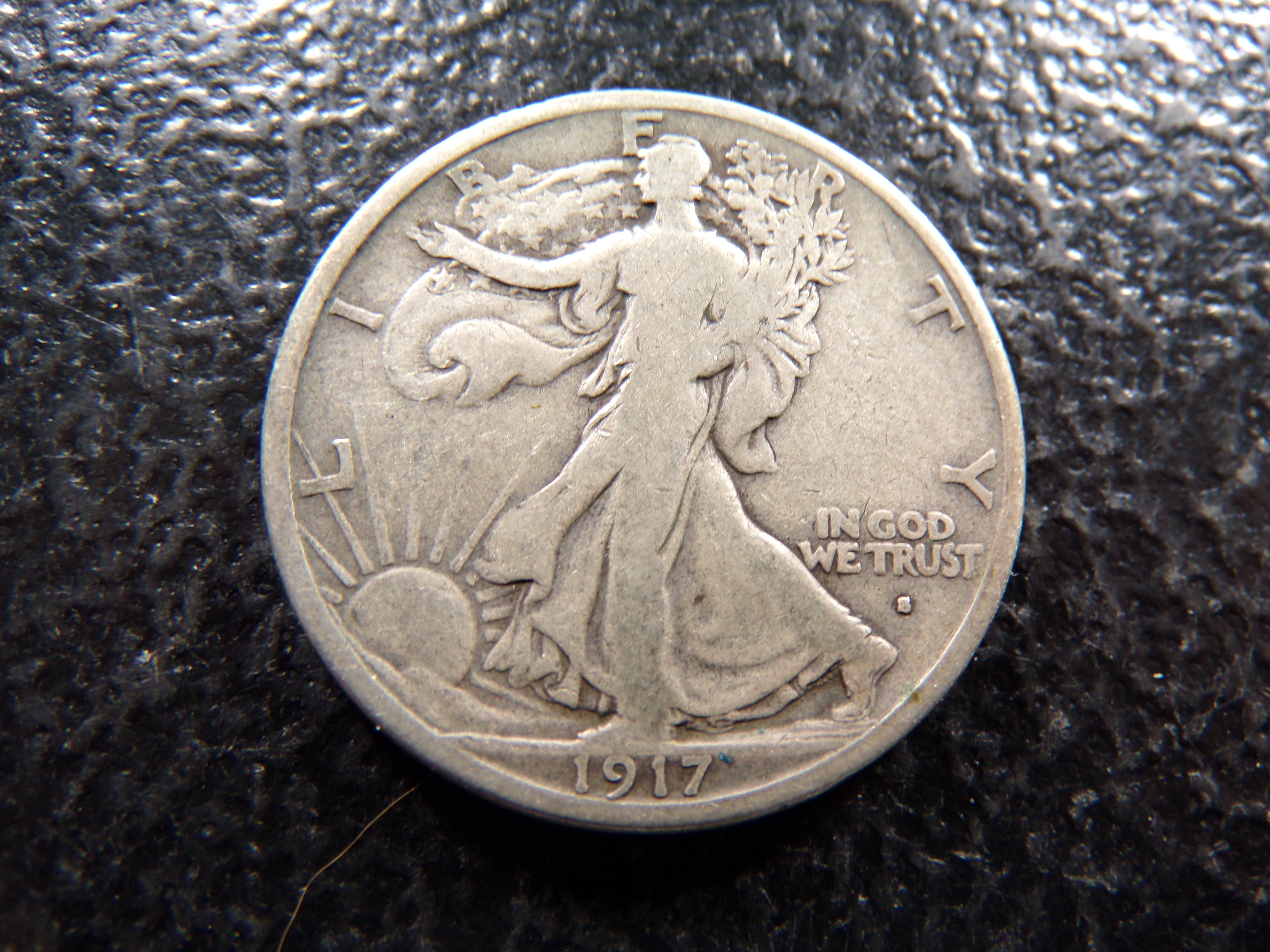 1917-S OBV. WALKING LIBERTY SILVER HALF DOLLAR