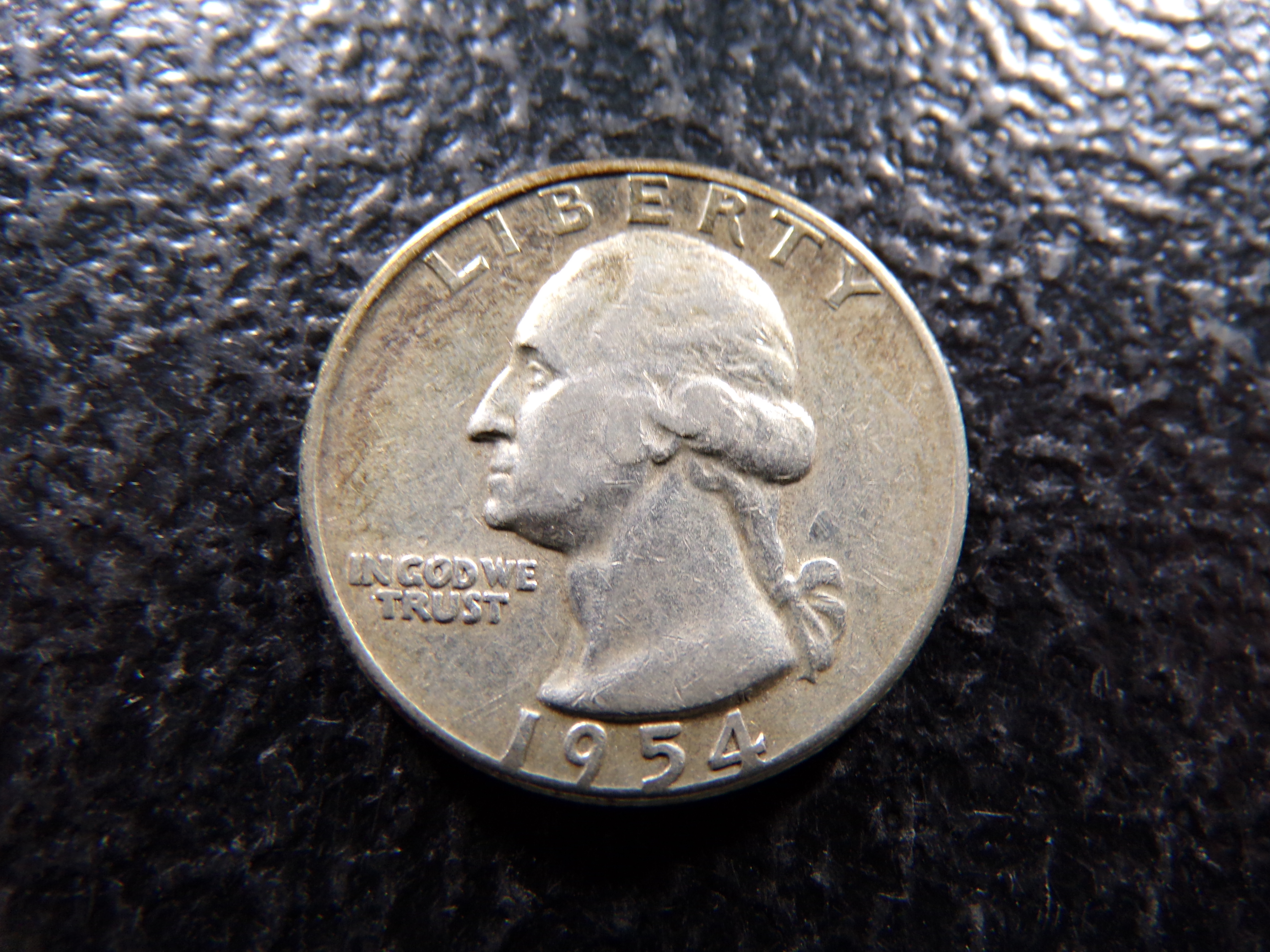 1954 WASHINGTON SILVER QUARTER