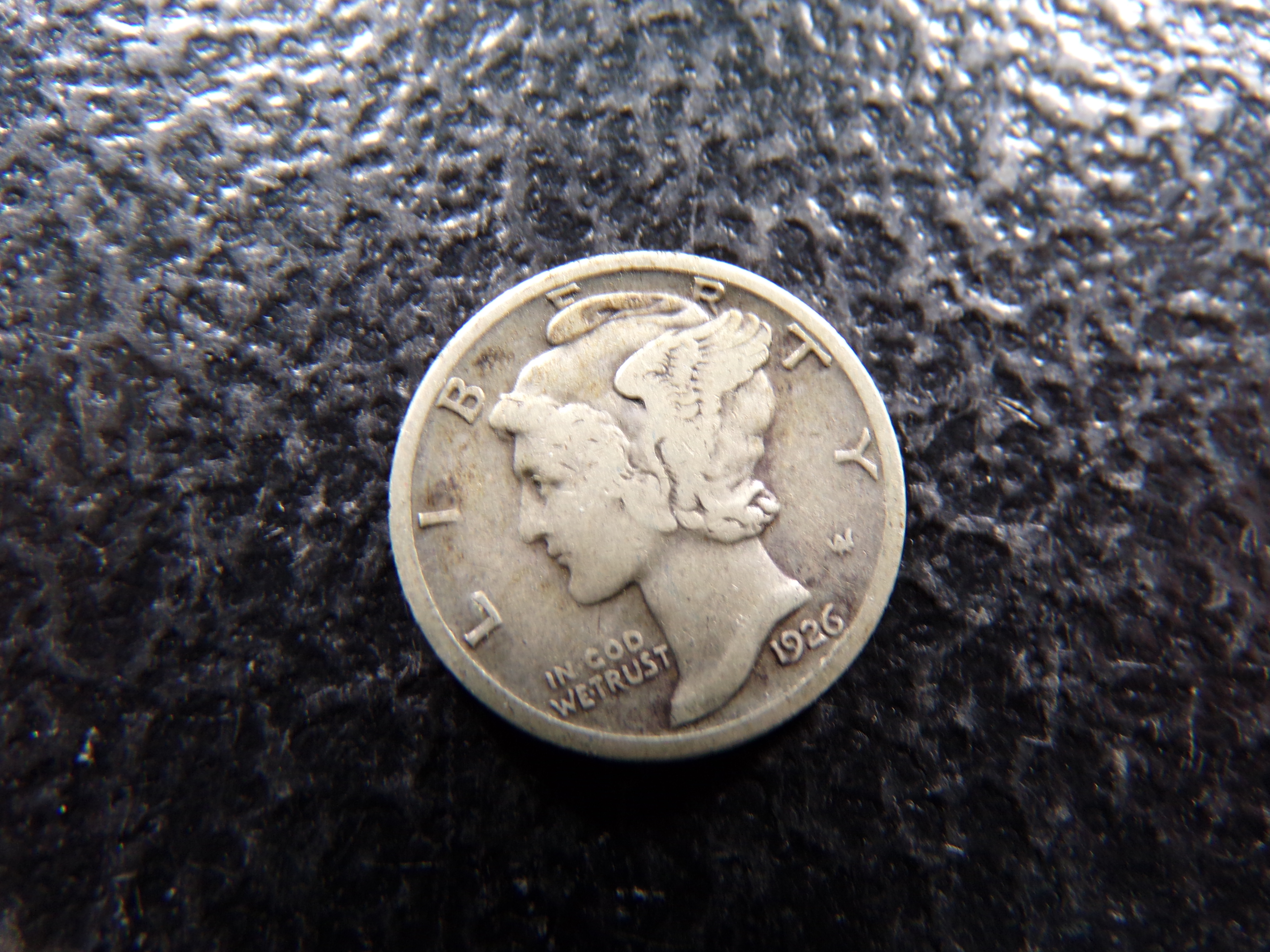 1926-D MERCURY SILVER DIME