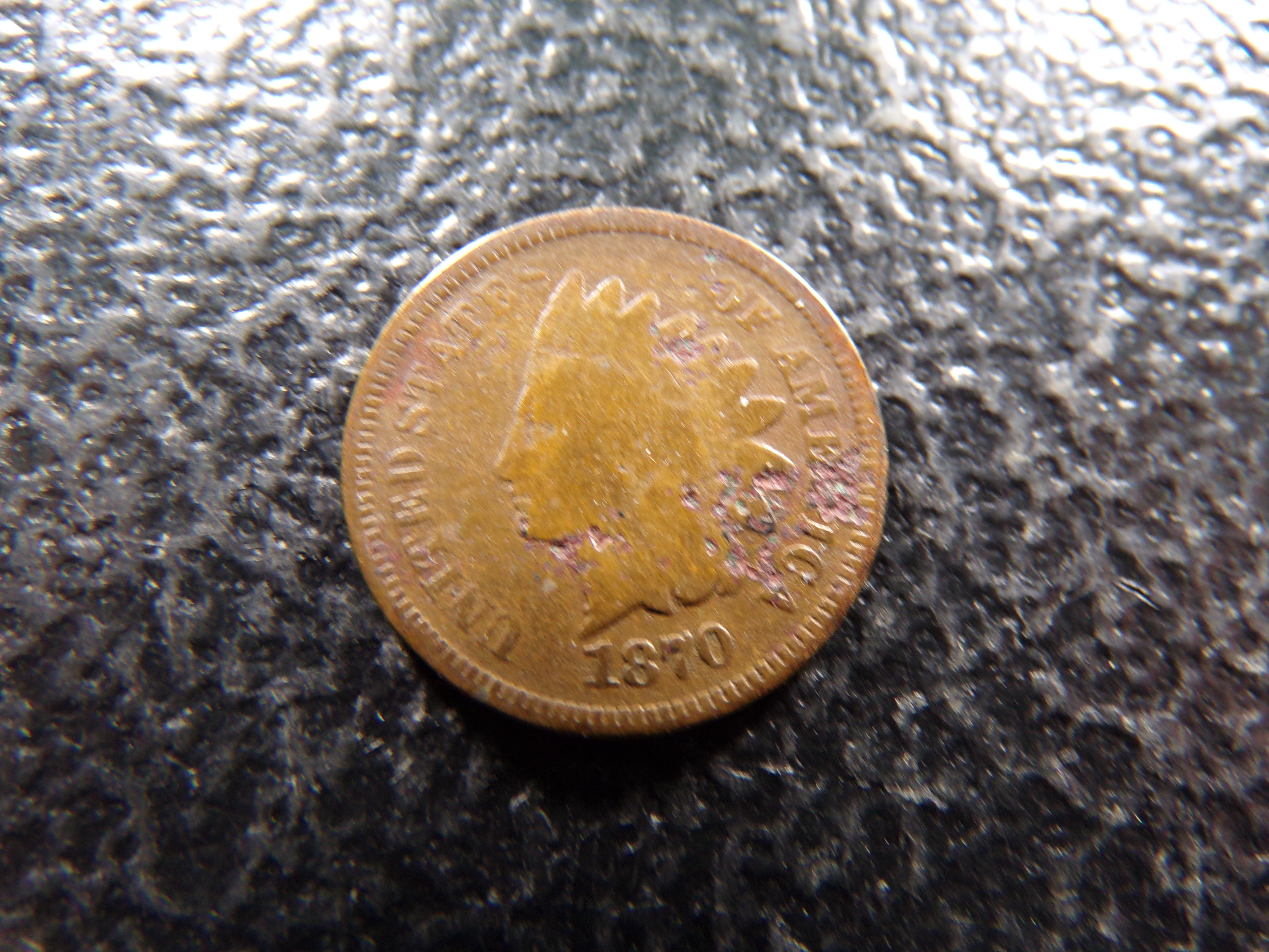 1870 RARE DATE INDIAN HEAD CENT