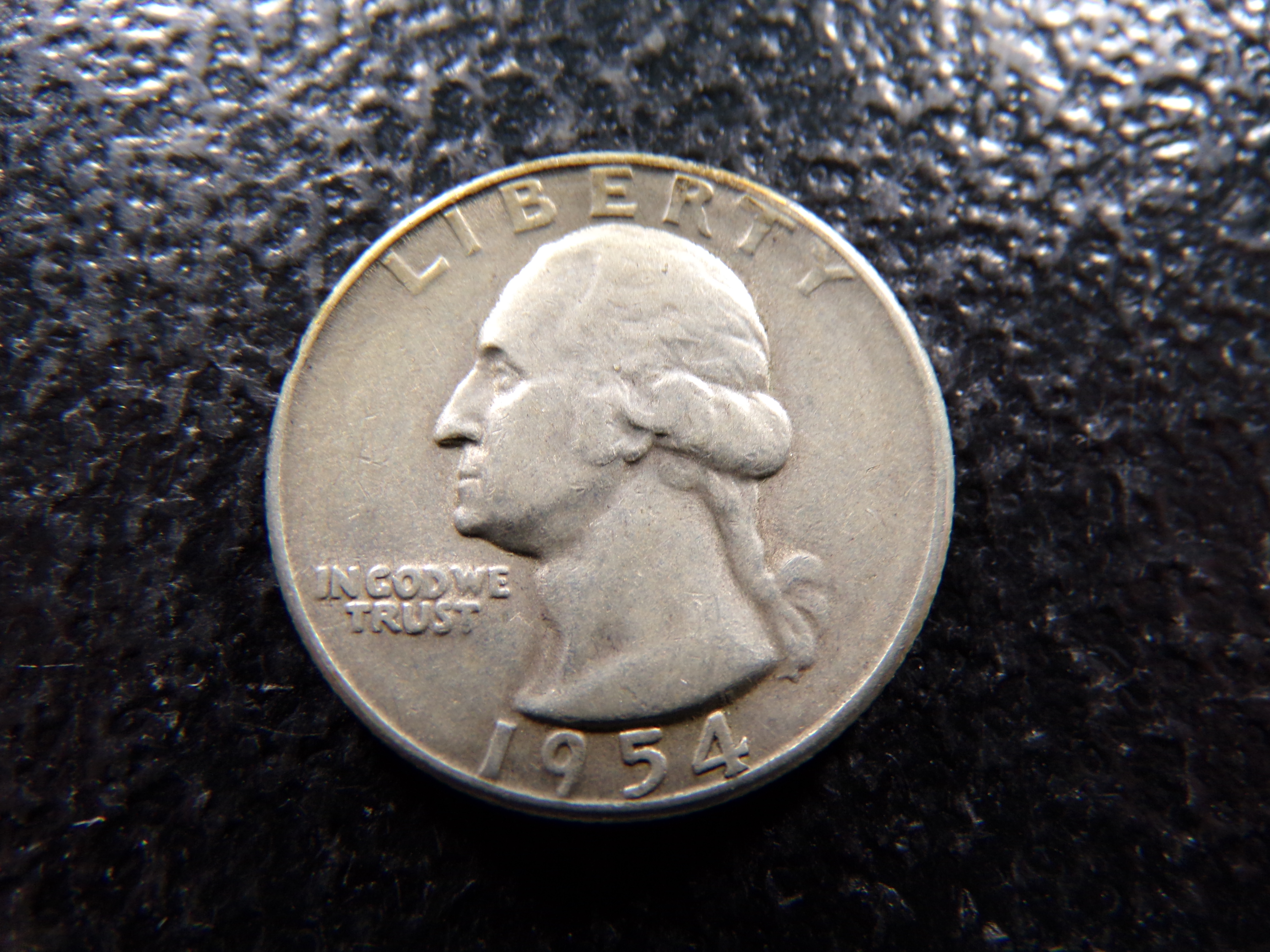 1954-S WASHINGTON SILVER QUARTER