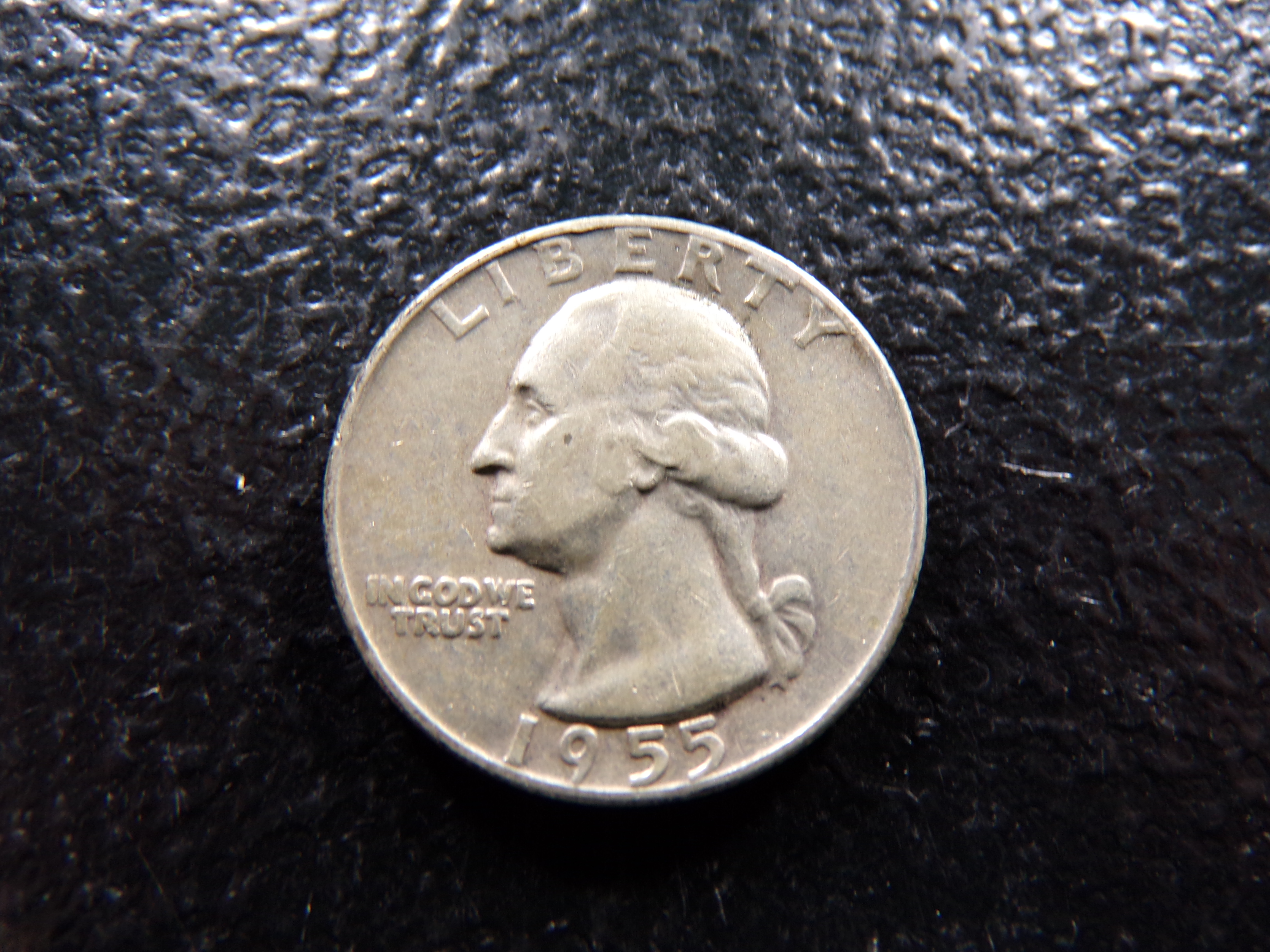1955-D WASHINGTON SILVER QUARTER