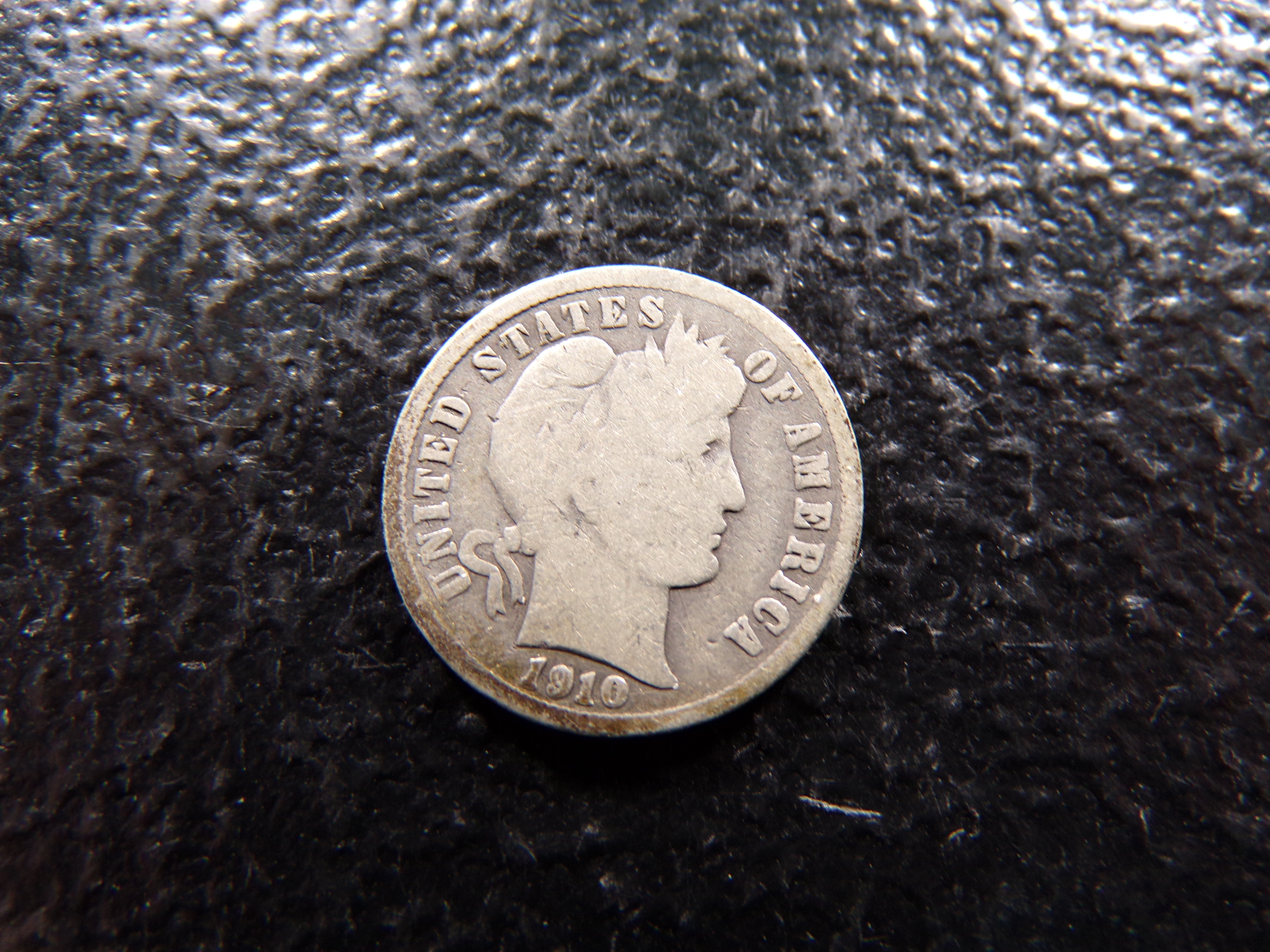 1910-S BARBER SILVER DIME