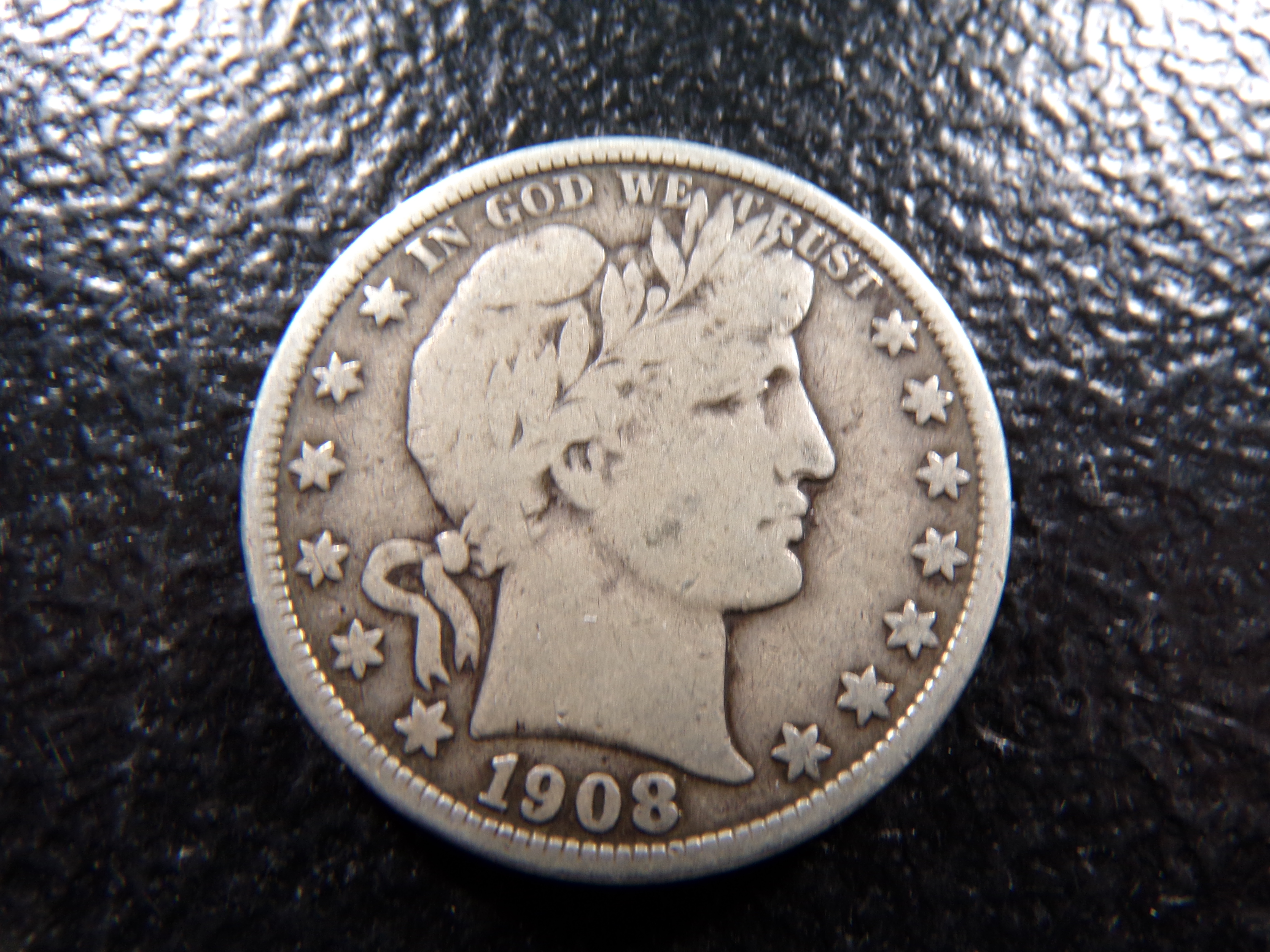 1908-O BARBER SILVER HALF DOLLAR