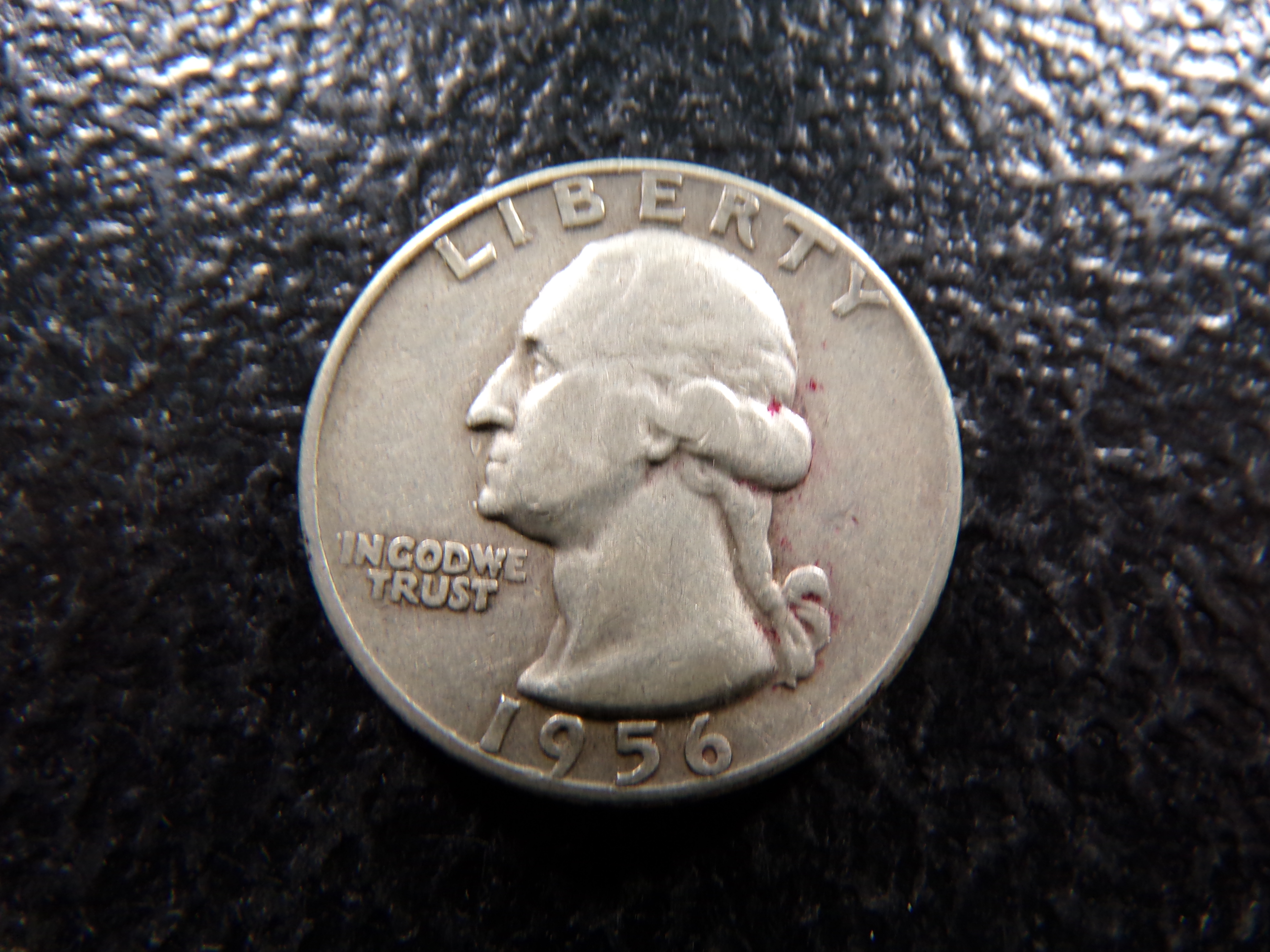 1956-D WASHINGTON SILVER QUARTER