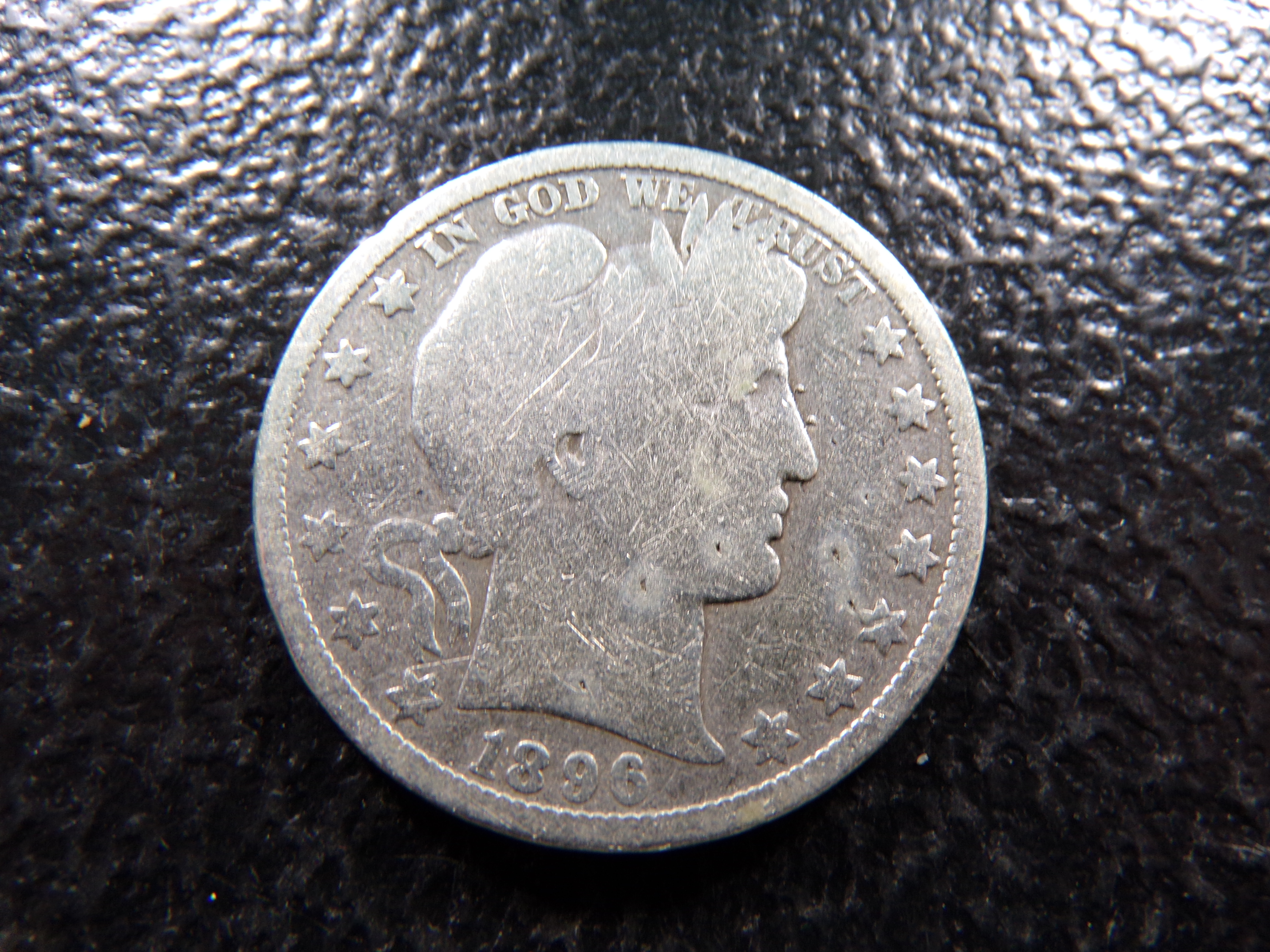 1896-O RARE DATE BARBER SILVER HALF DOLLAR