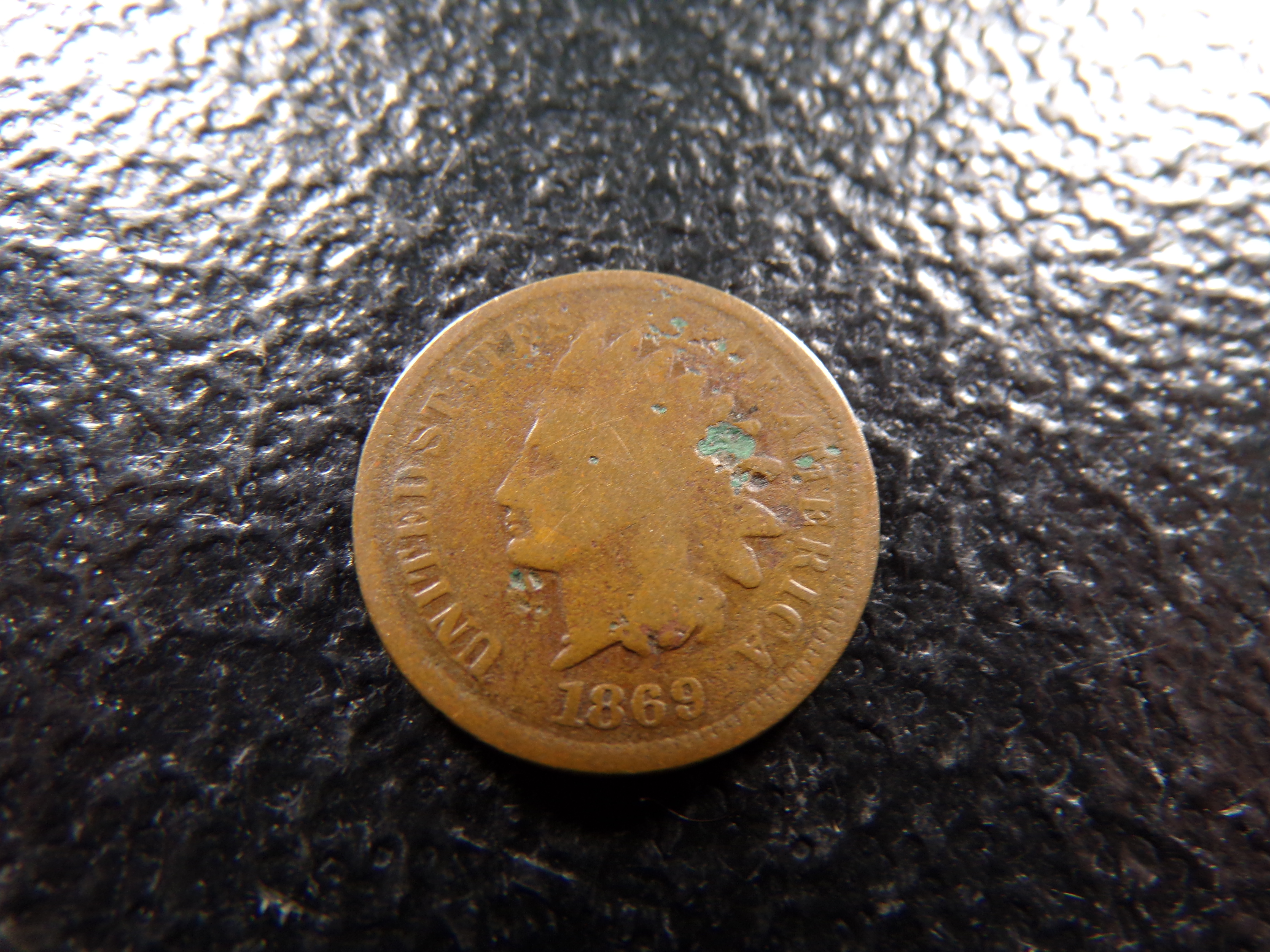 1869 RARE DATE INDIAN HEAD CENT