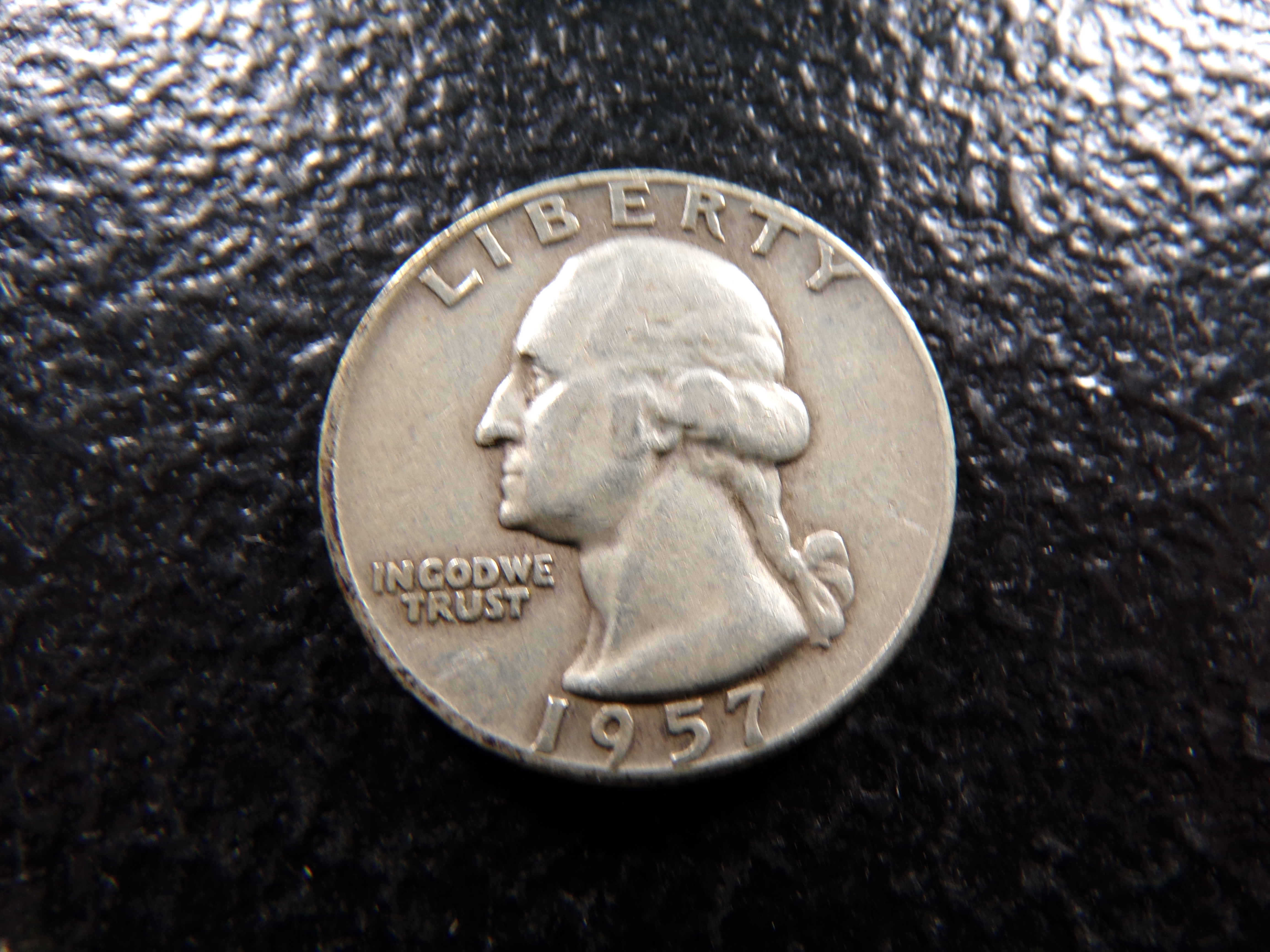 1957-D WASHINGTON SILVER QUARTER