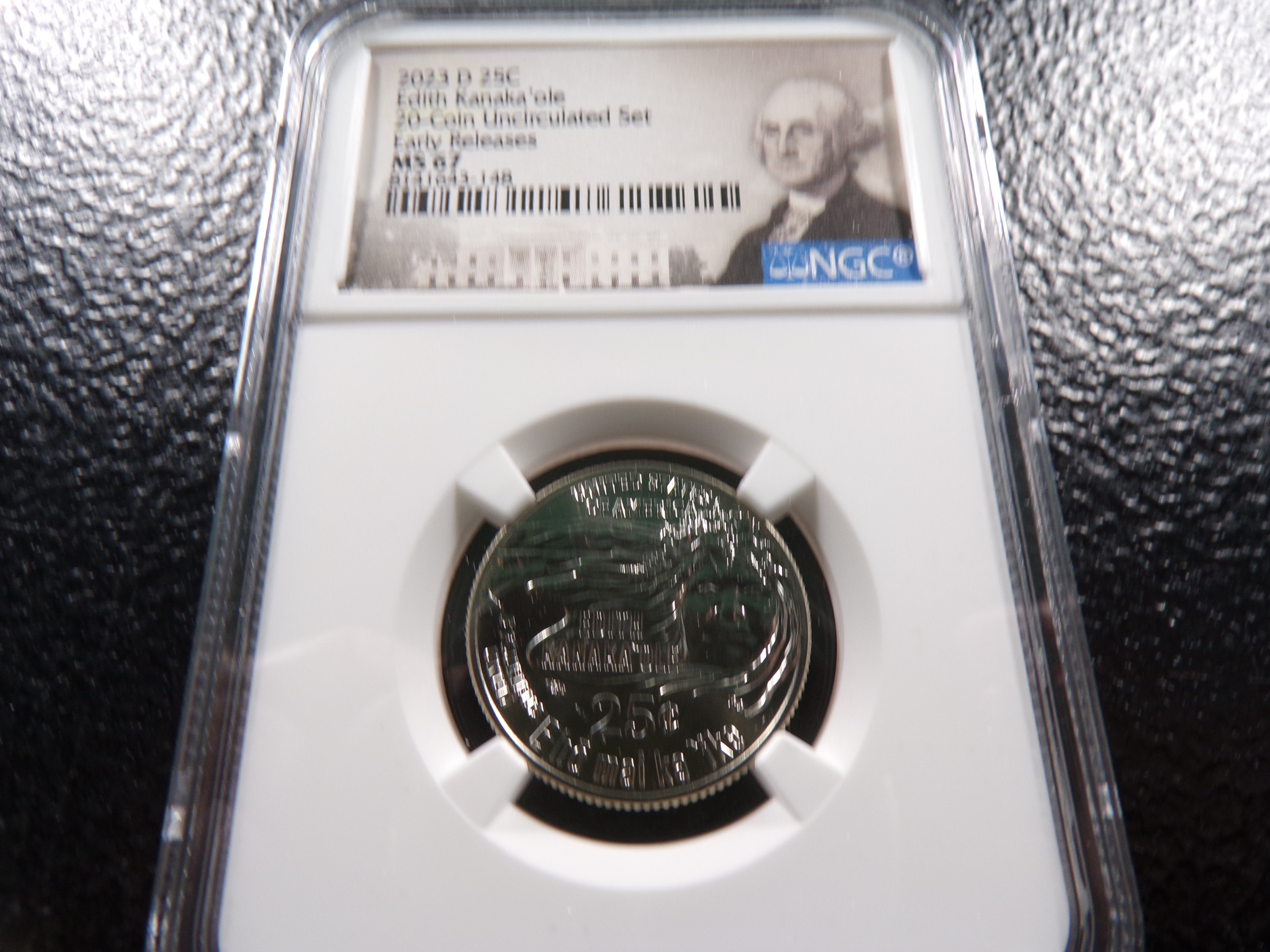 2023-D NGC MS67 EDITH KANAKA'OLE QUARTER