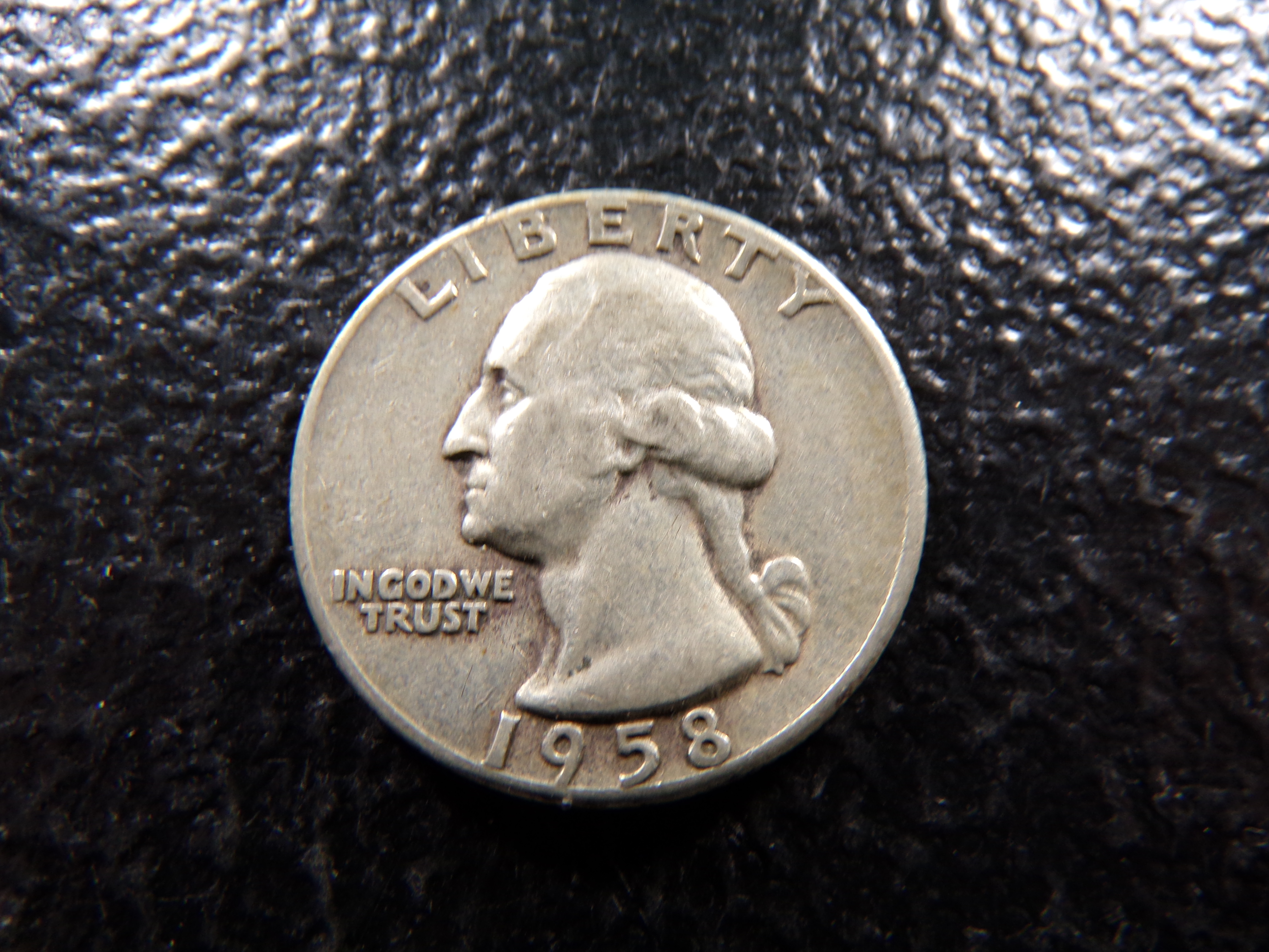 1958 WASHINGTON SILVER QUARTER