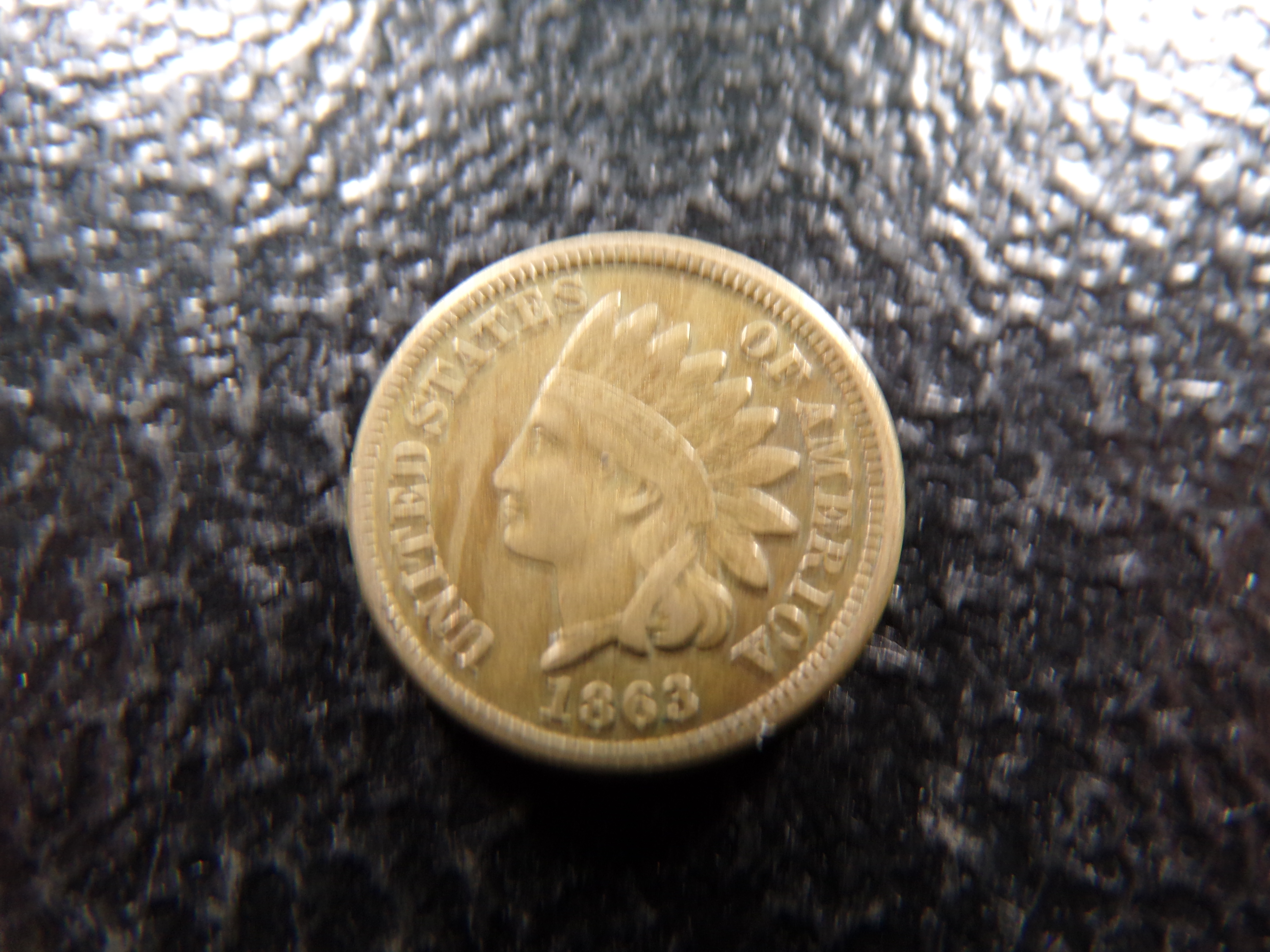 1863 COPPER NICKEL INDIAN CENT