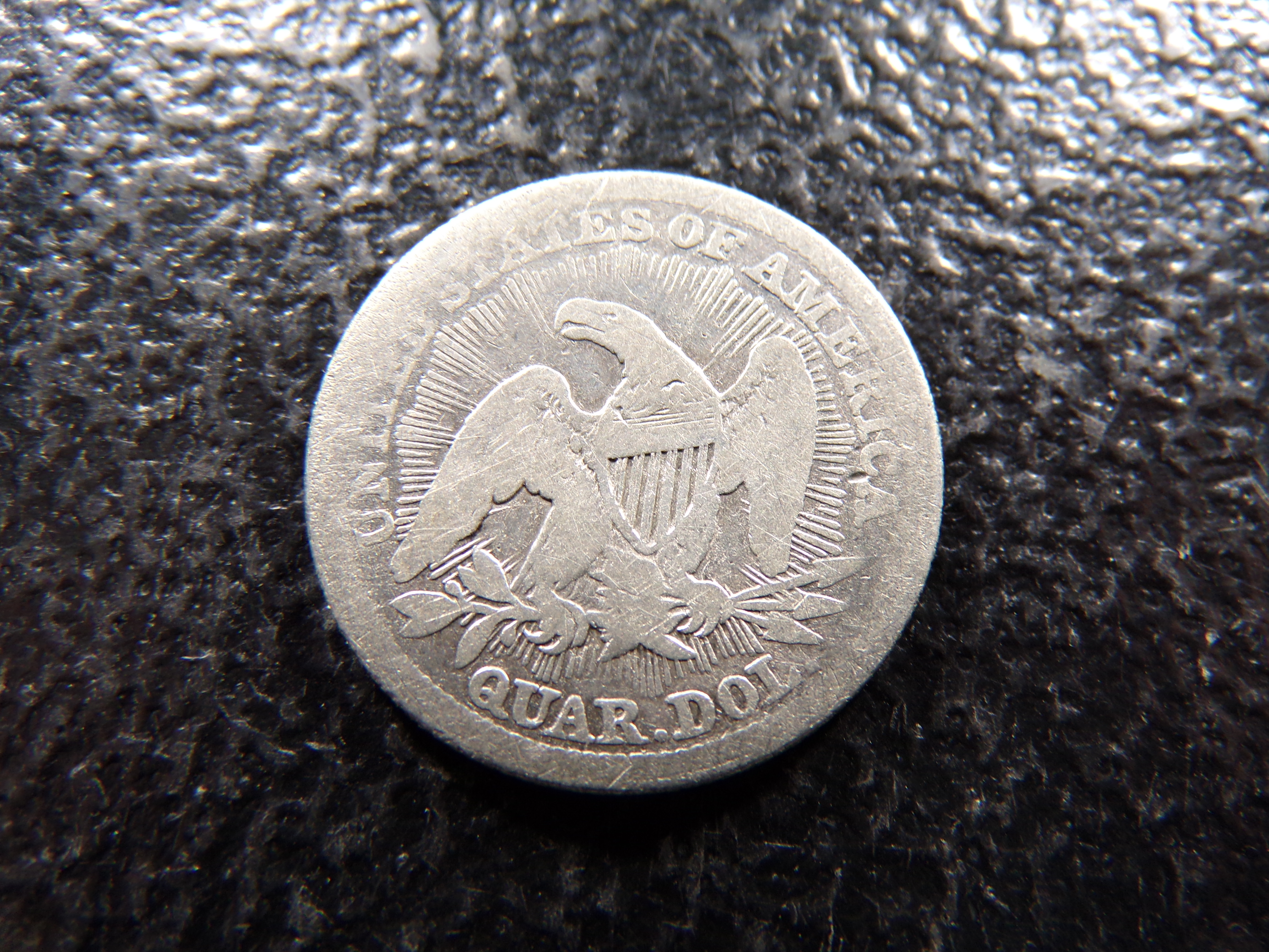 1853 W / ARROWS SEATED LIBERTY SILVER QUARTER