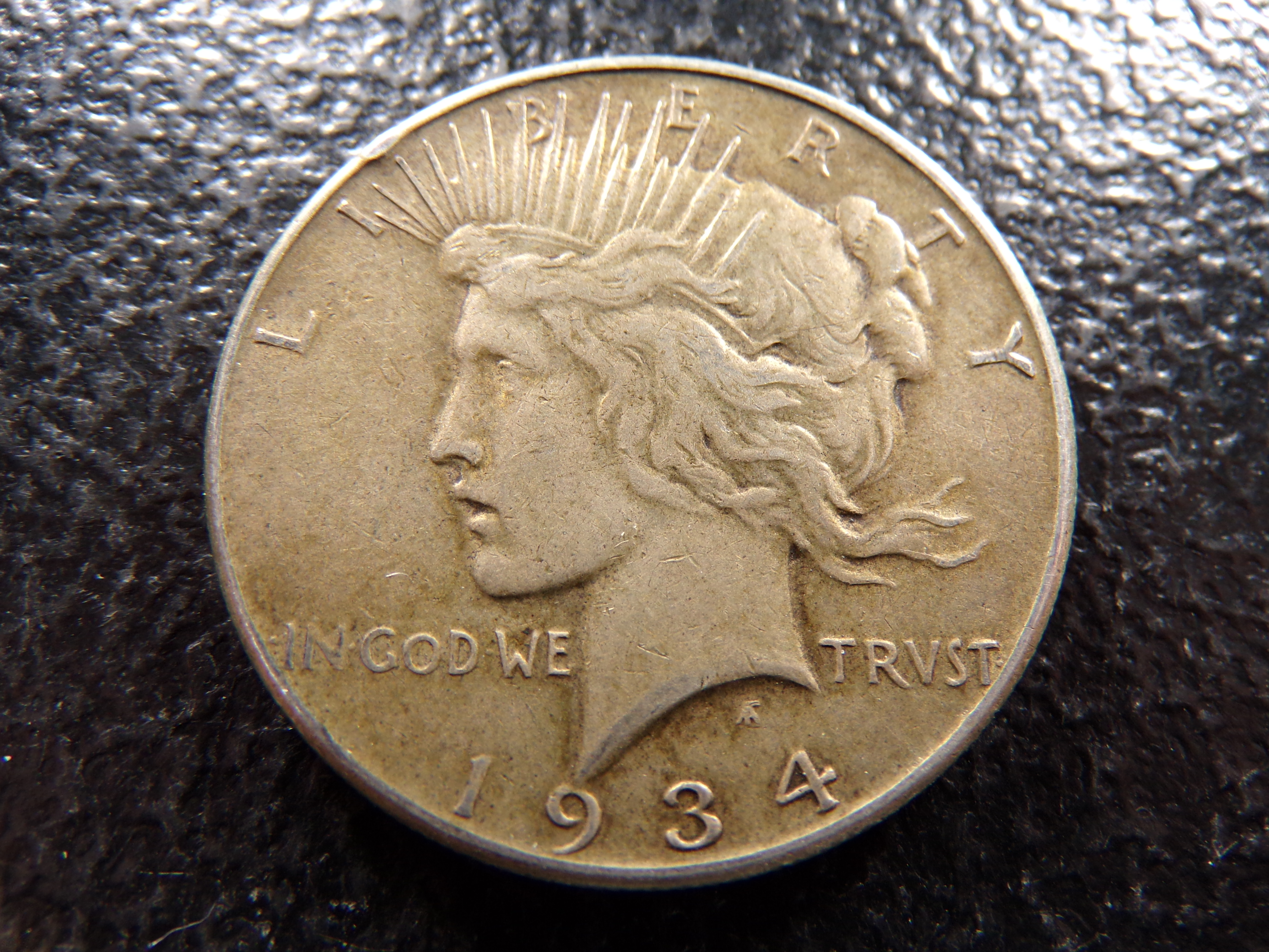1934-S RARE DATE PEACE SILVER DOLLAR