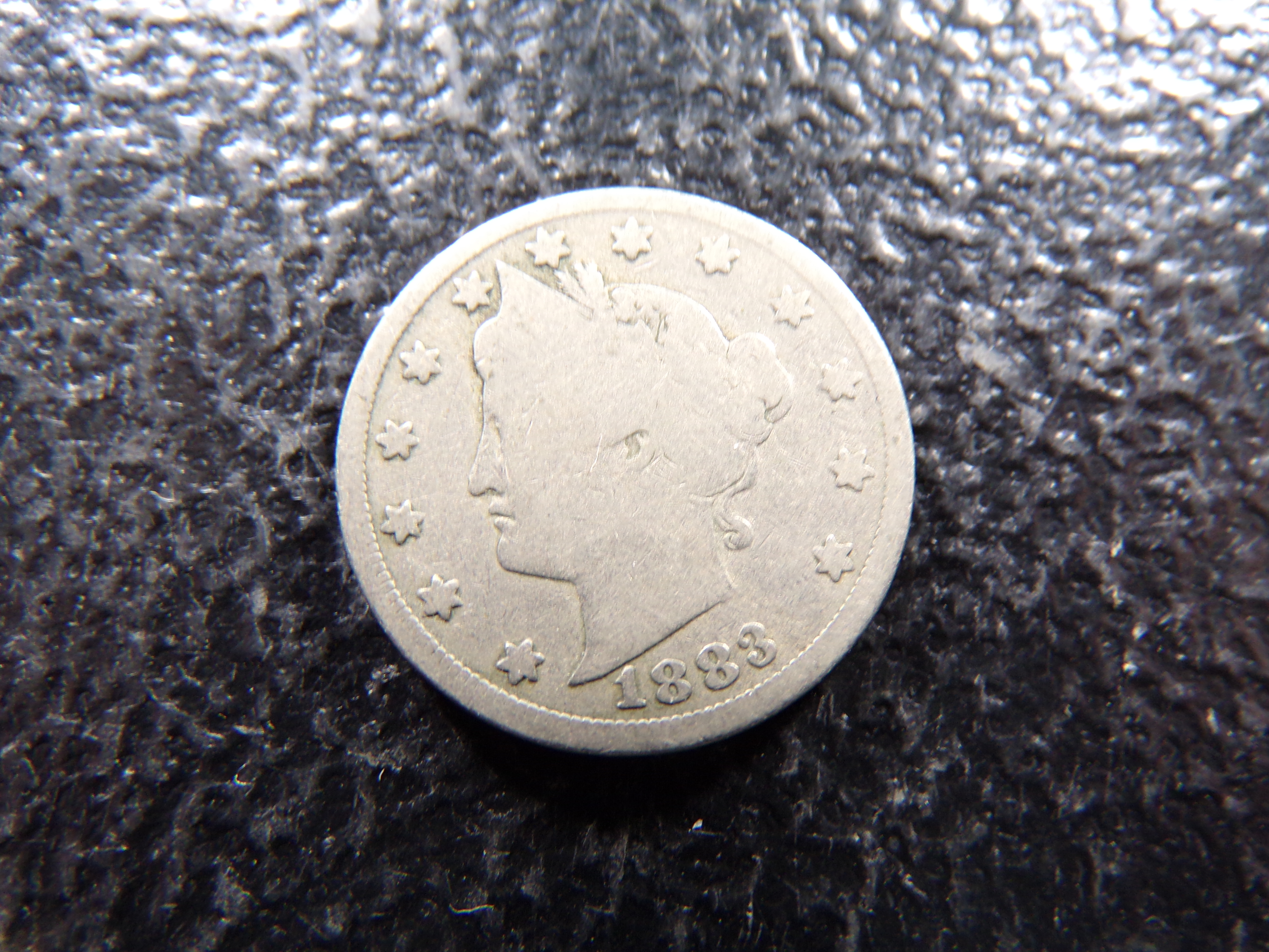 1883 WITH CENTS LIBERTY HEAD V NICKEL