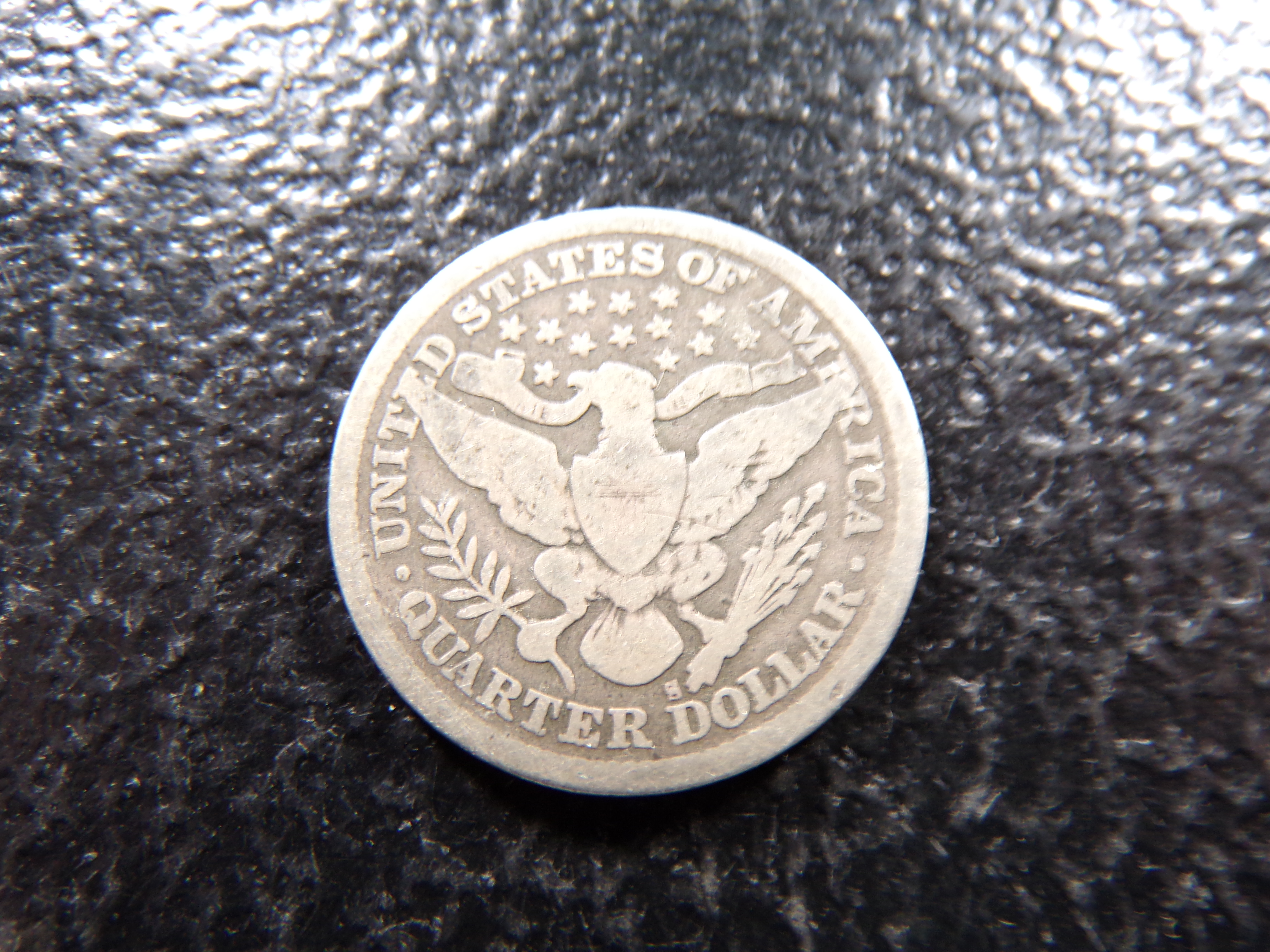 1897-S KEY DATE BARBER SILVER QUARTER
