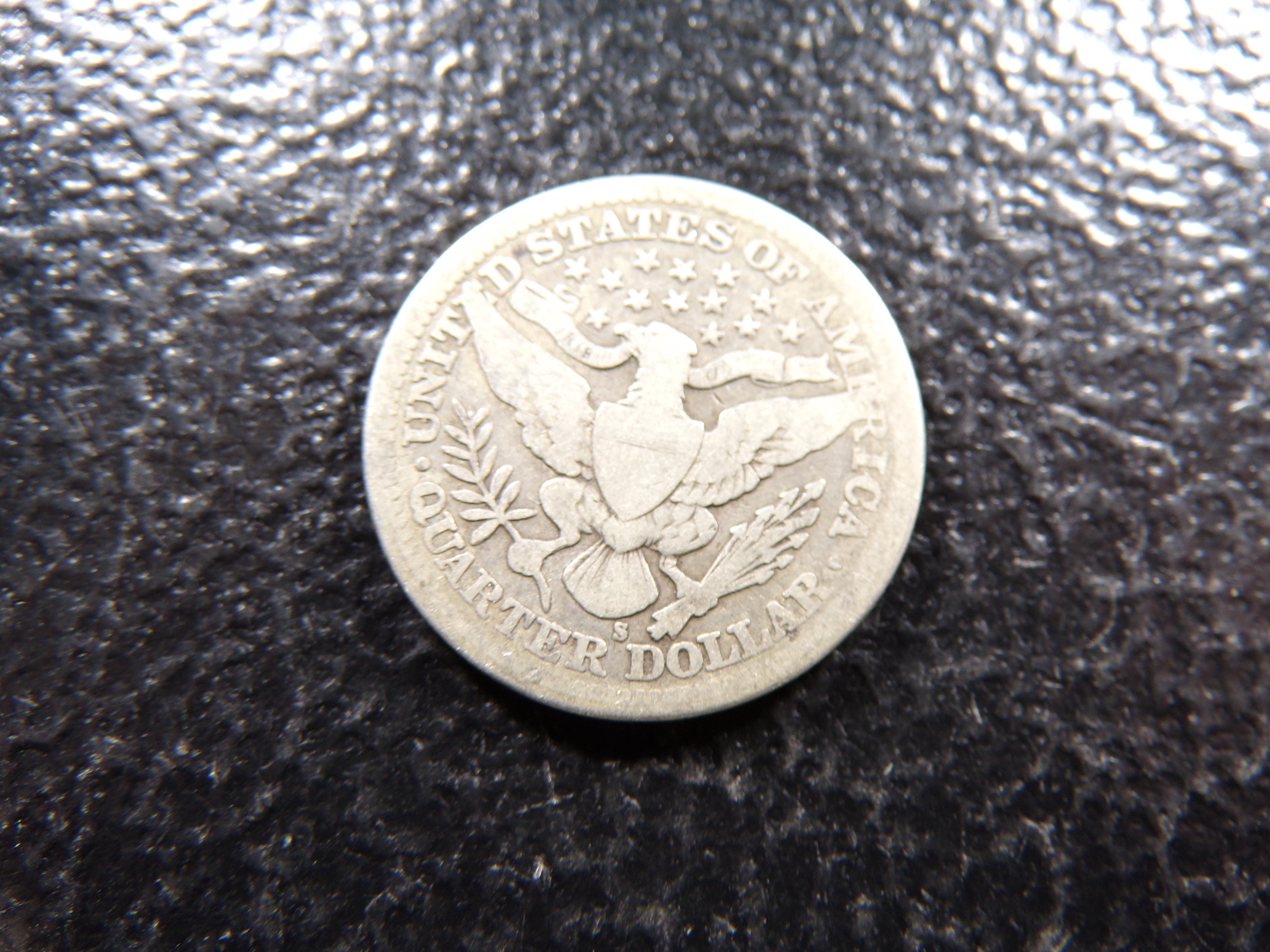 1915-S BARBER SILVER QUARTER
