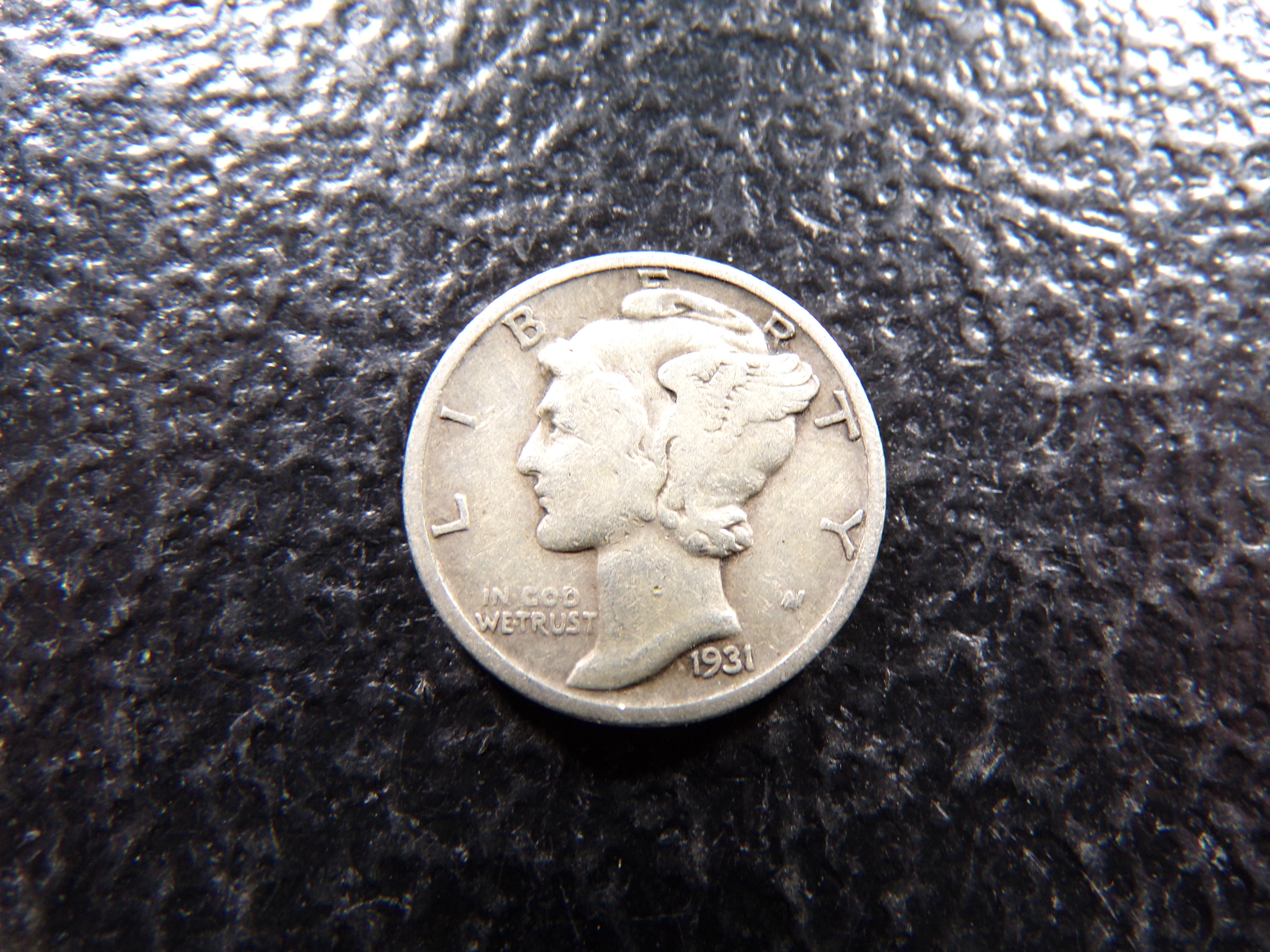 1931-D MERCURY SILVER DIME