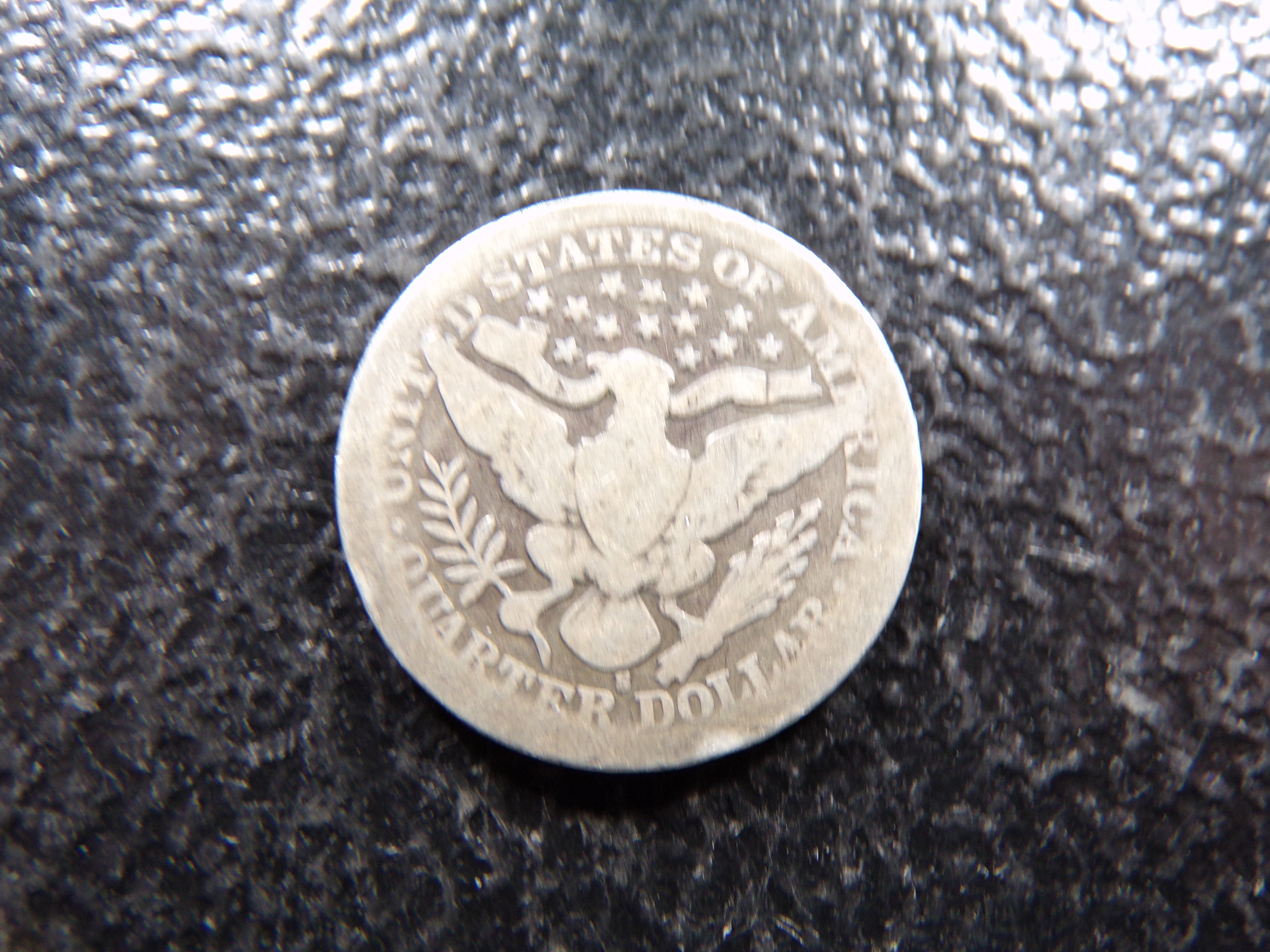 1908-S BARBER SILVER QUARTER