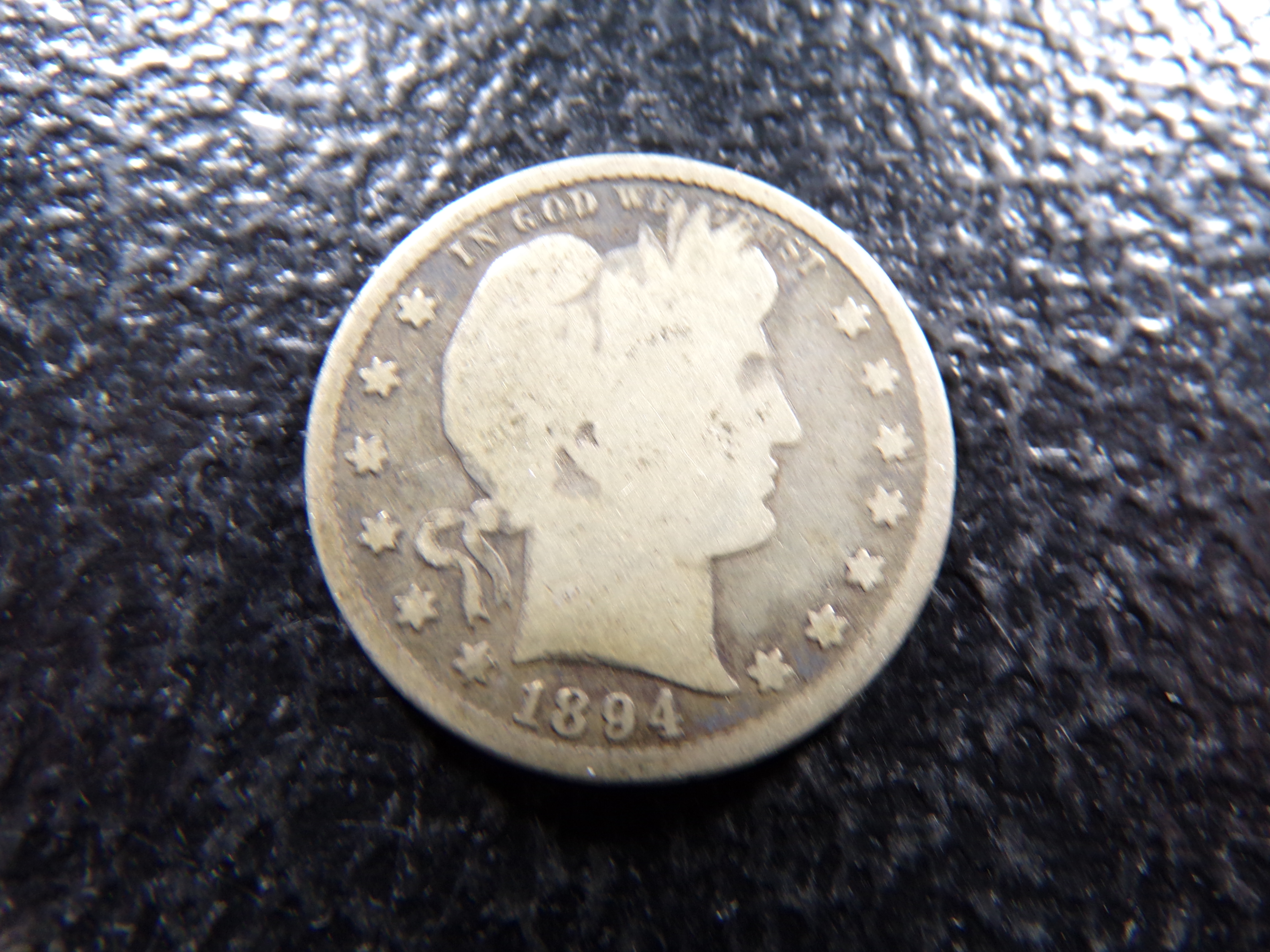 1894-S BARBER SILVER QUARTER