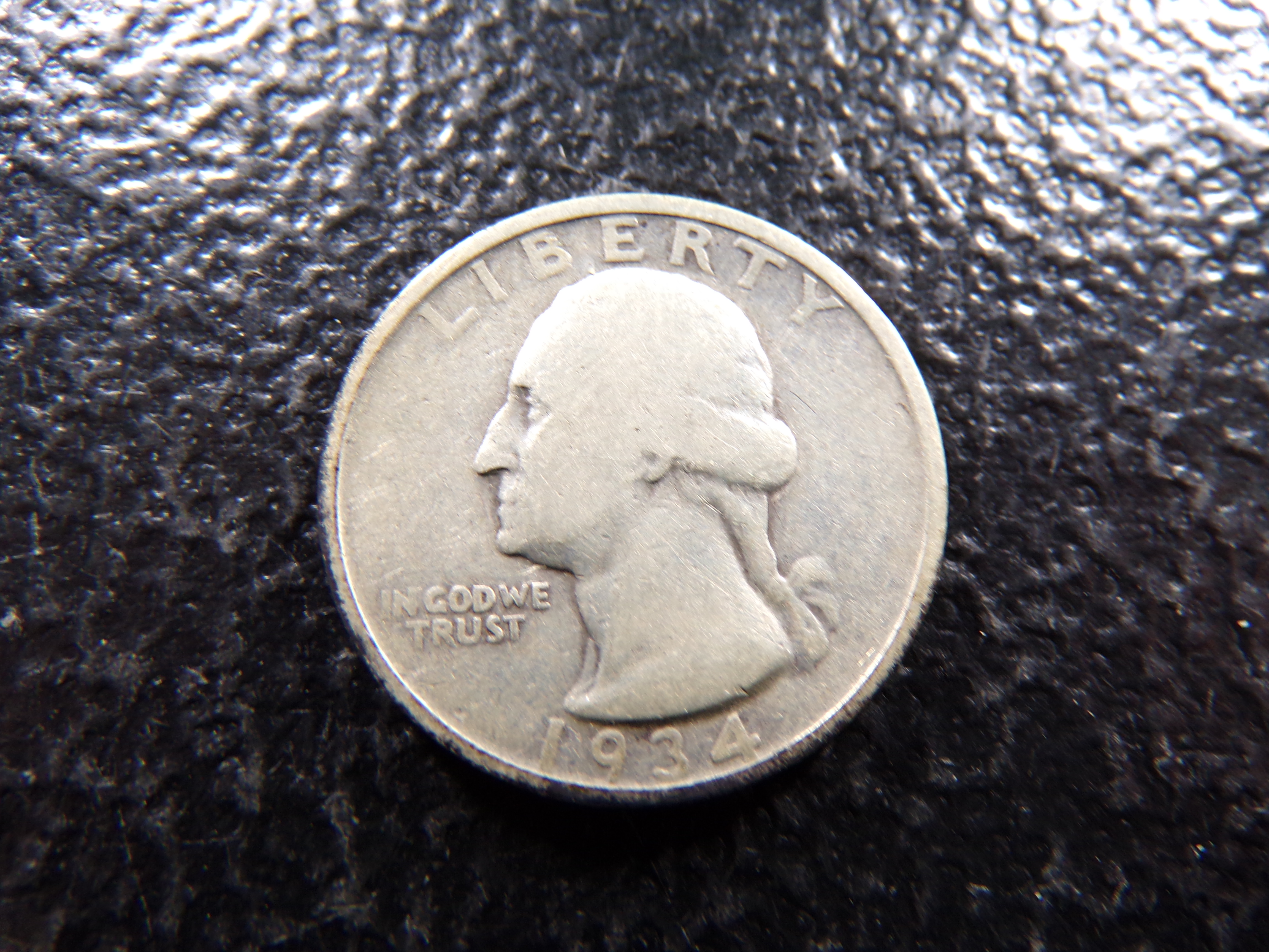 1934-D WASHINGTON SILVER QUARTER