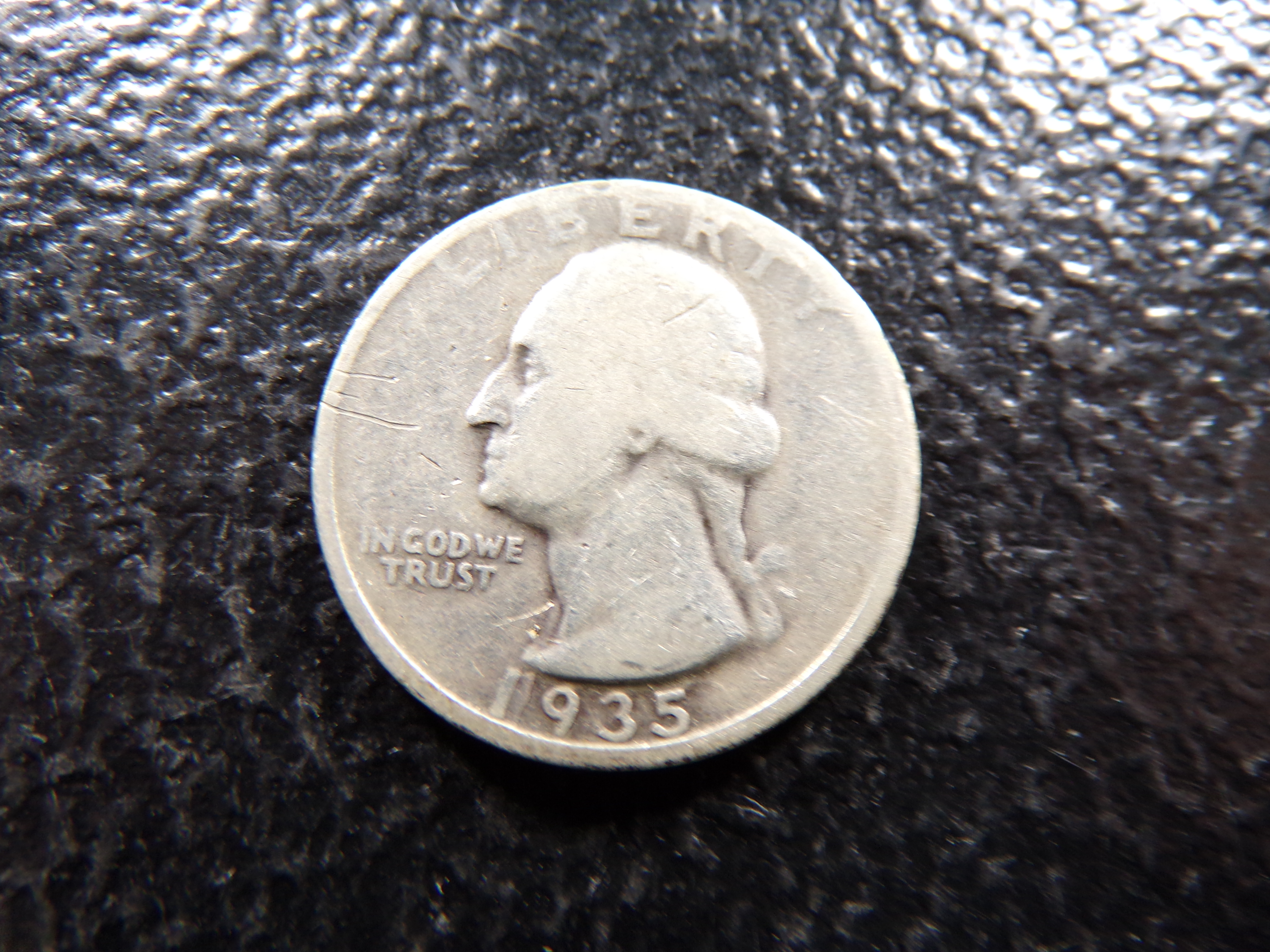 1935-D WASHINGTON SILVER QUARTER