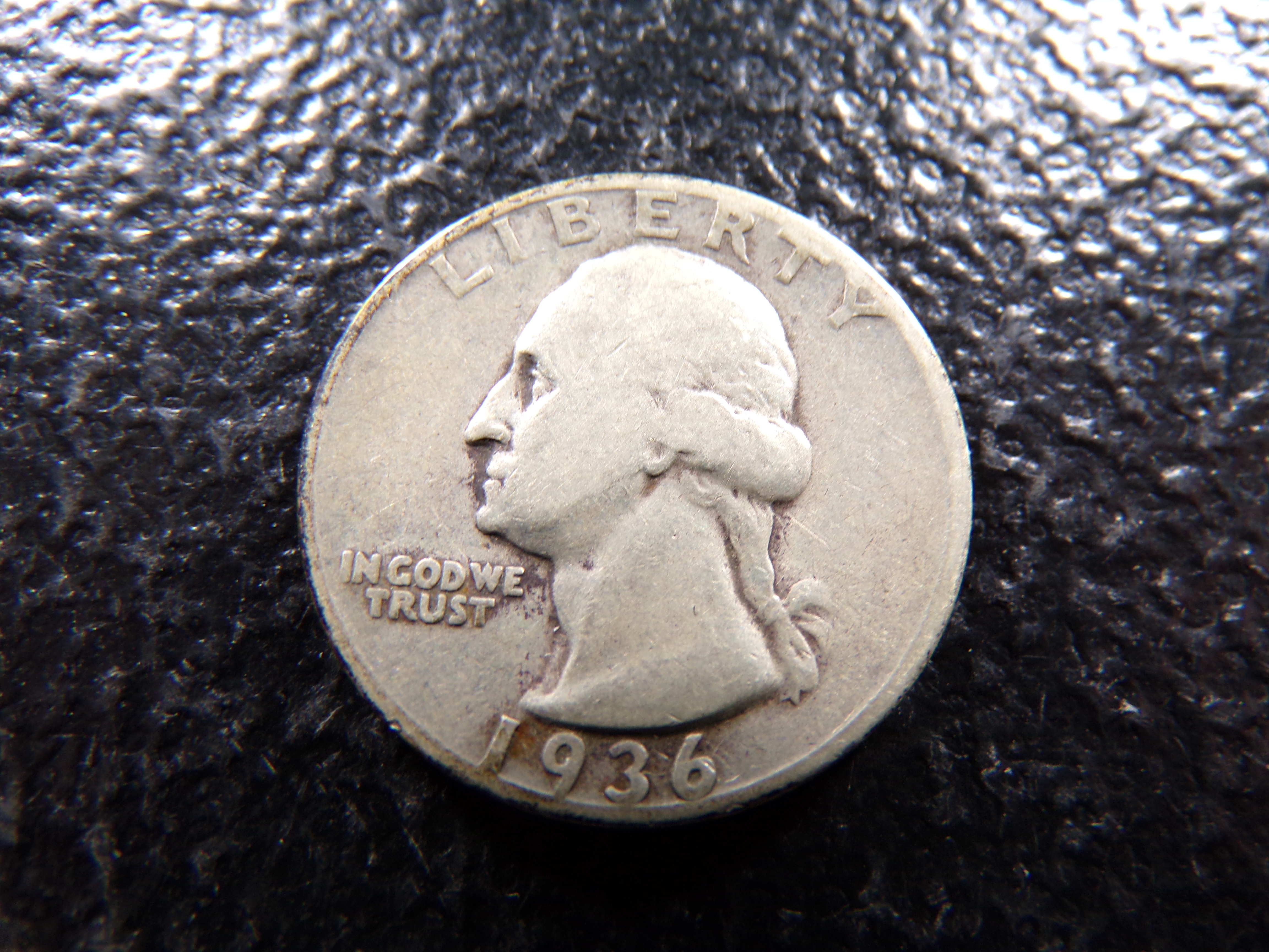 1936 WASHINGTON SILVER QUARTER