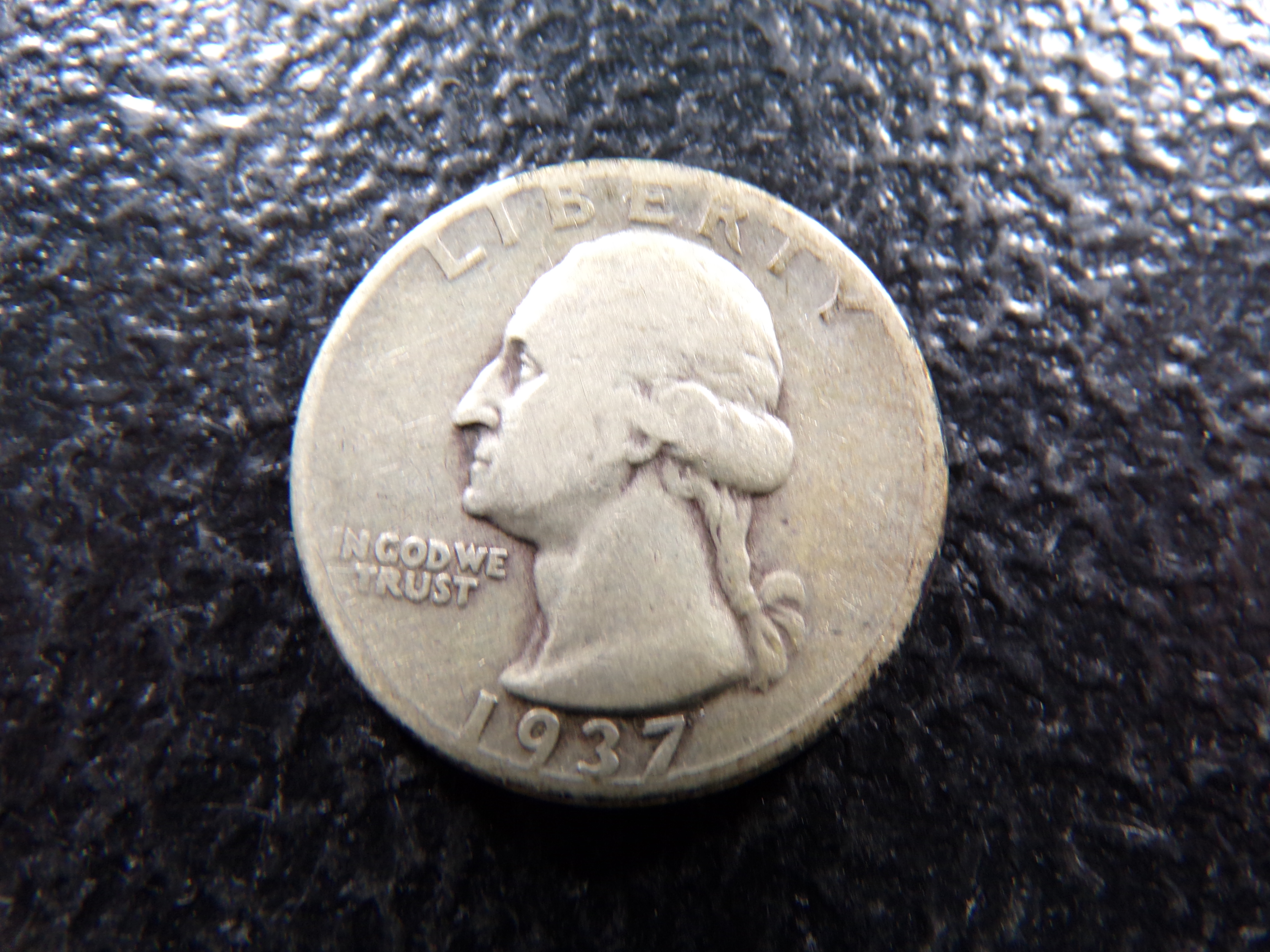 1937 WASHINGTON SILVER QUARTER