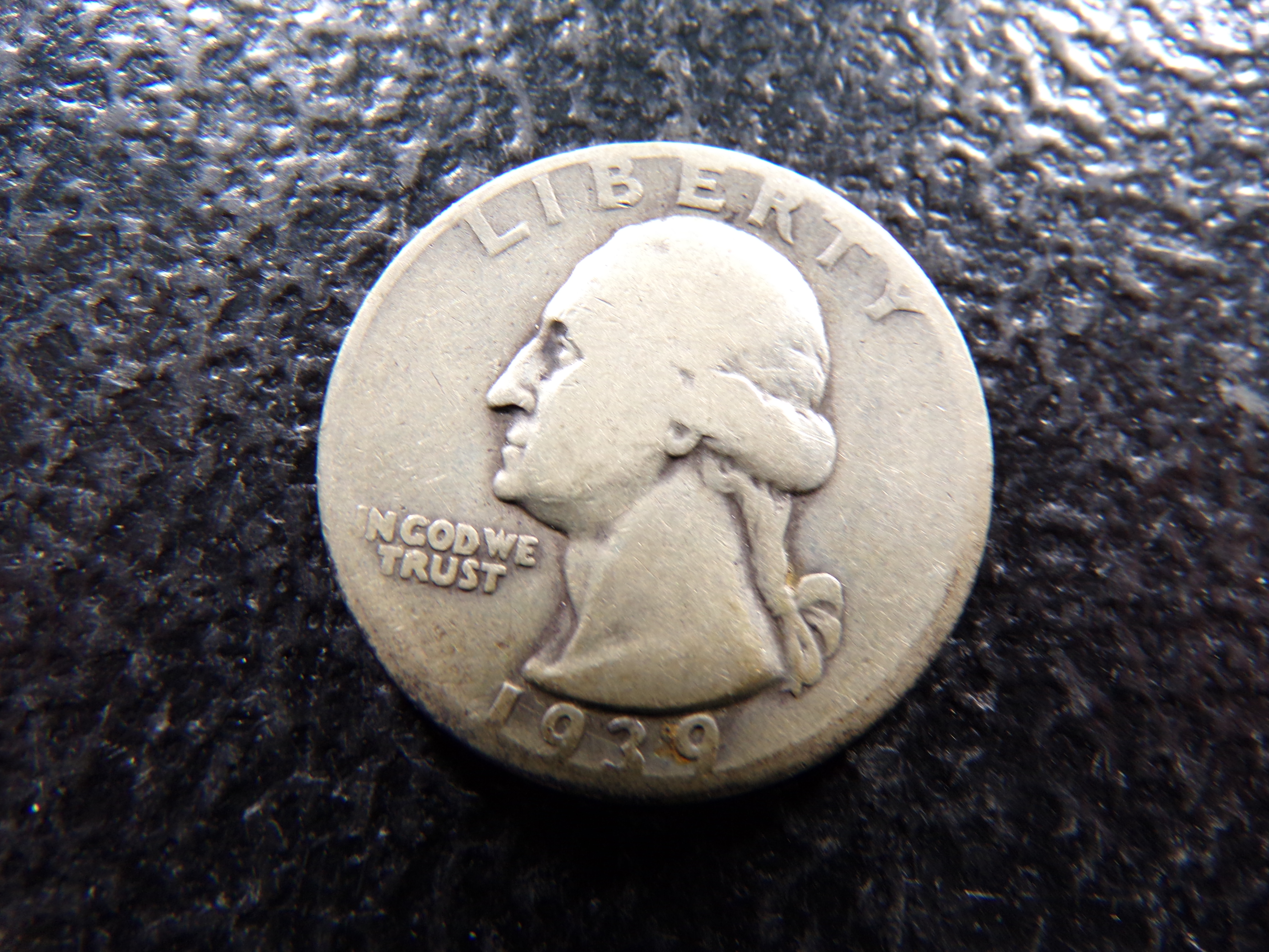 1939-D WASHINGTON SILVER QUARTER