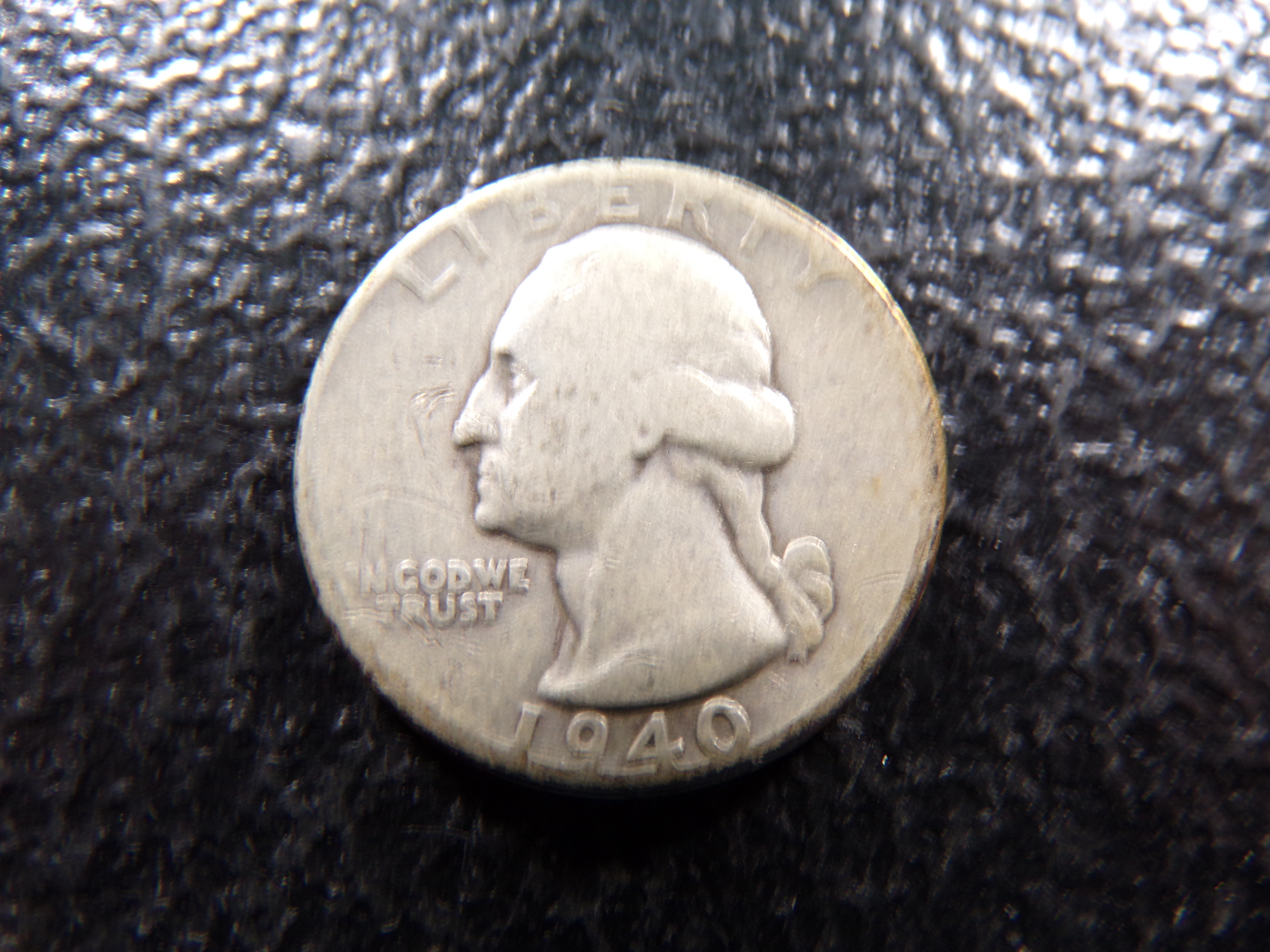 1940 WASHINGTON SILVER QUARTER