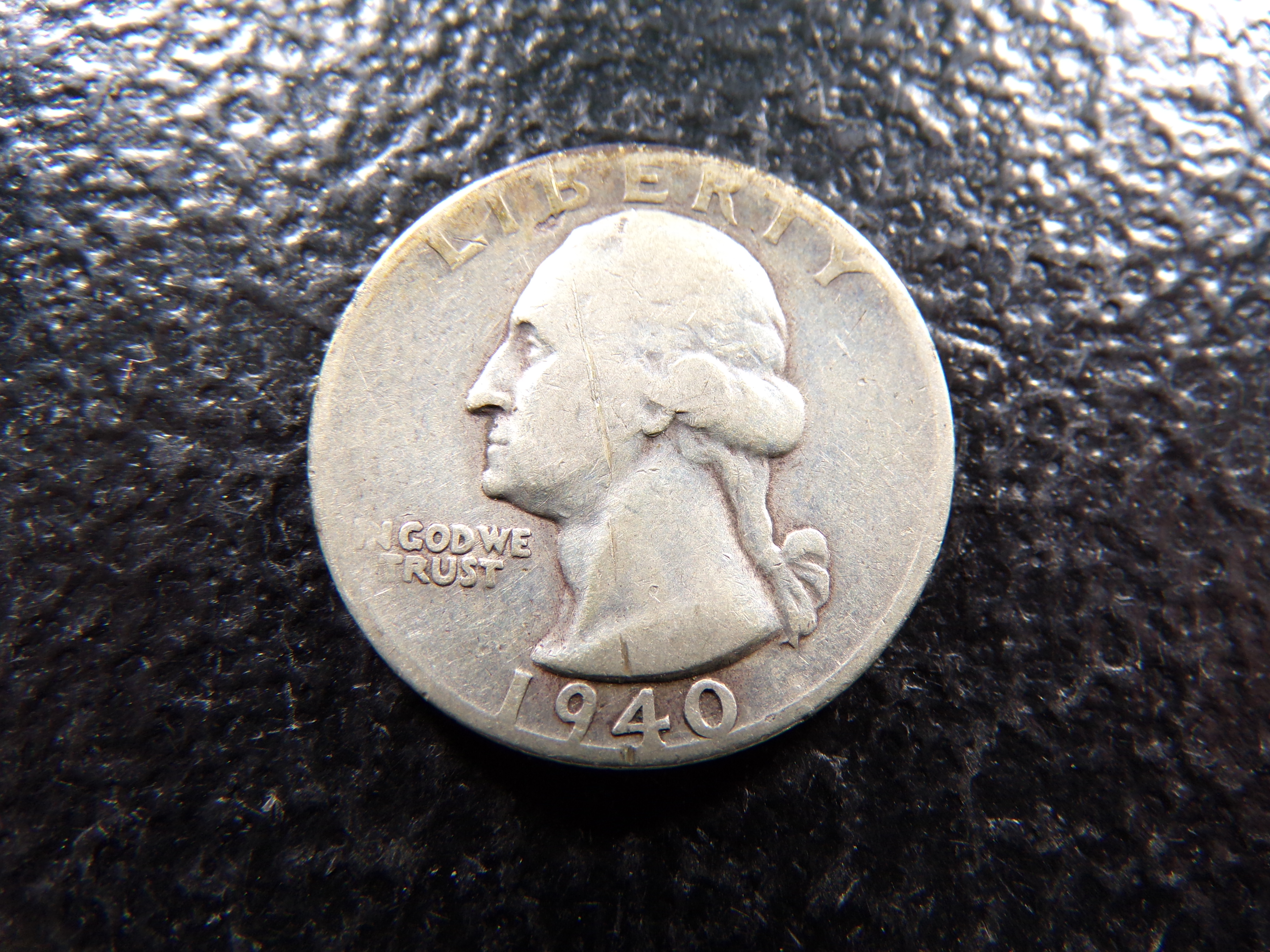 1940-S WASHINGTON SILVER QUARTER