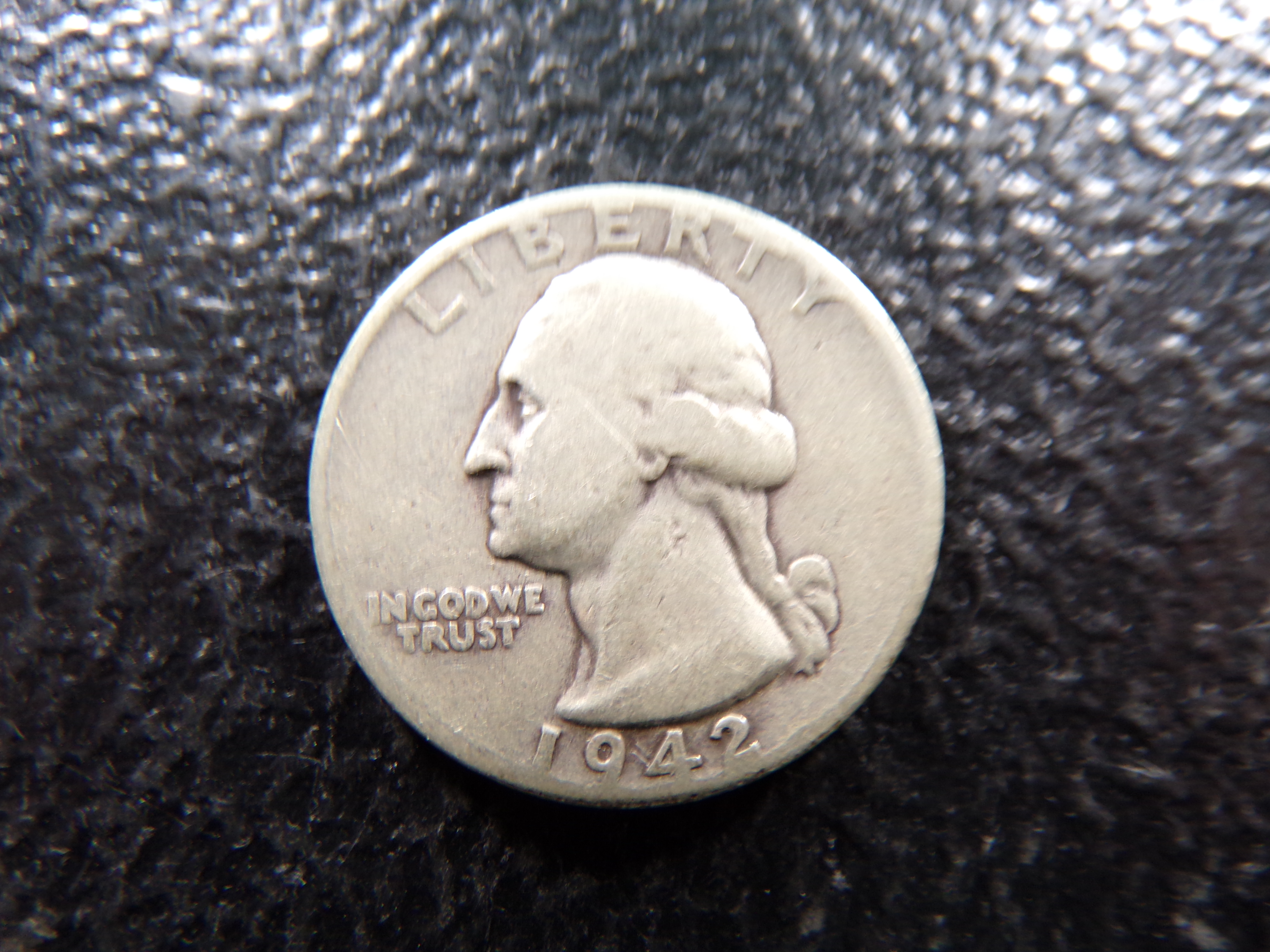 1942 WASHINGTON SILVER QUARTER