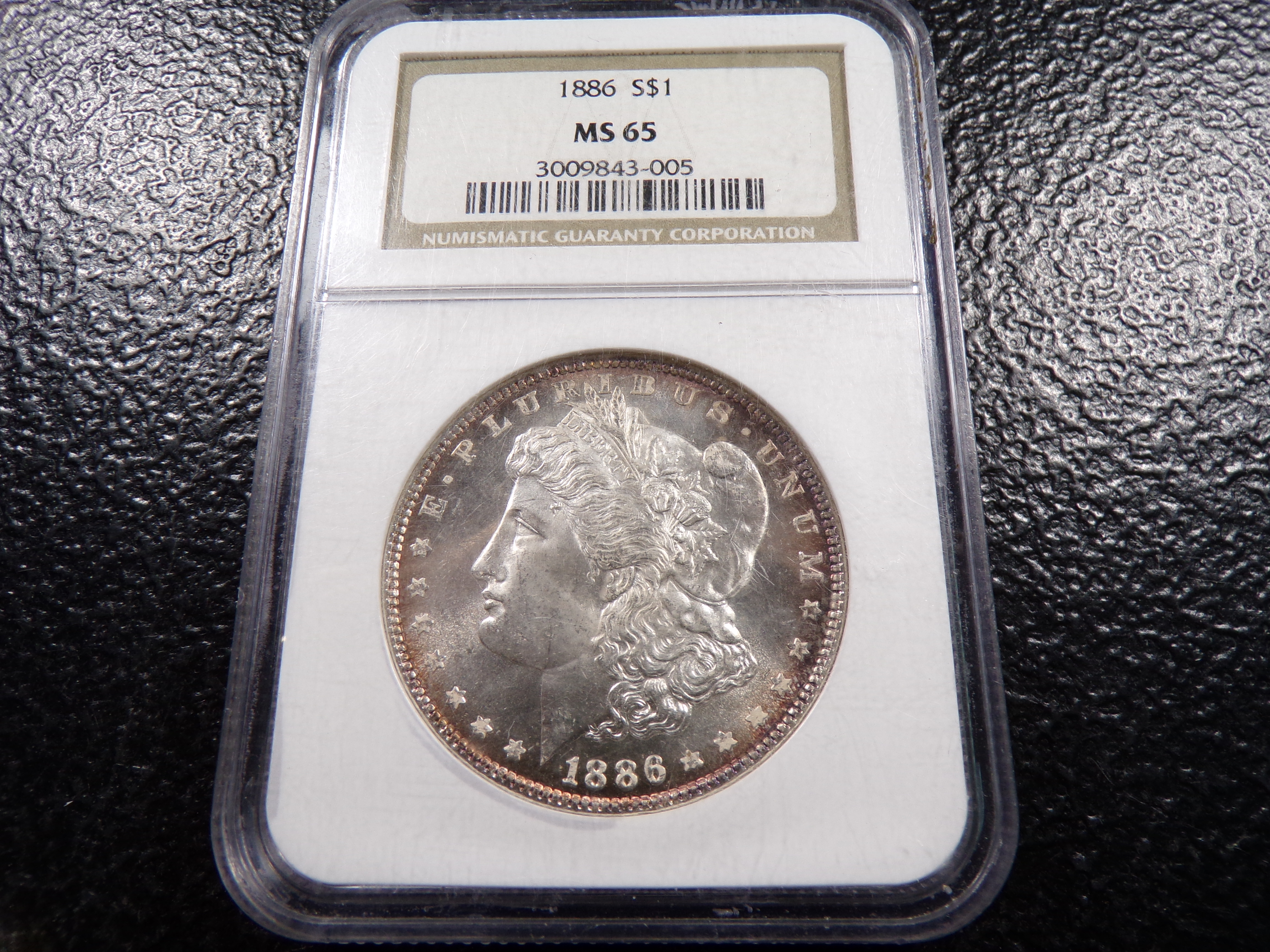 1886 NGC MS65 HIGH GRADE MORGAN SILVER DOLLAR