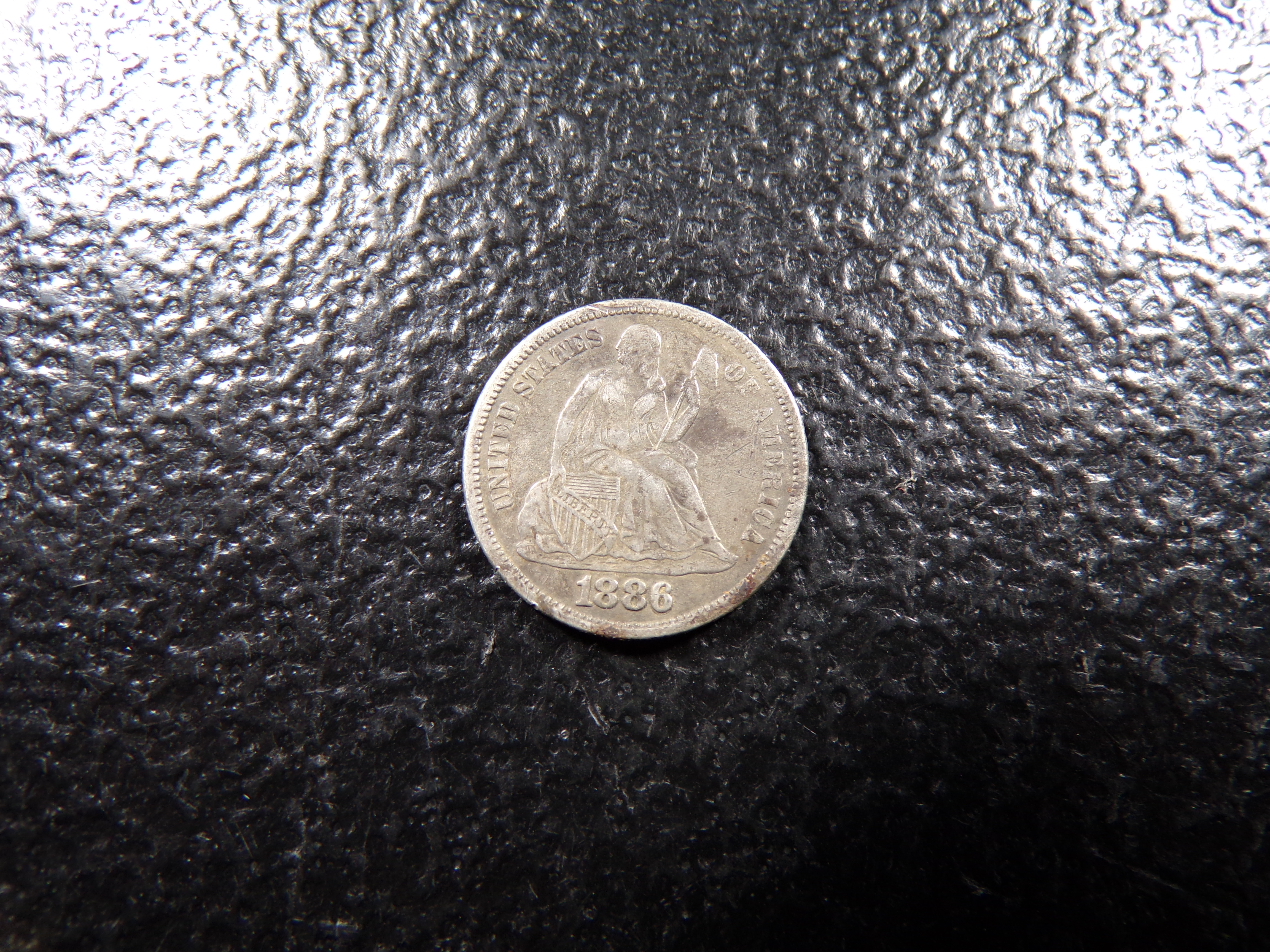 1886 SEATED LIBERTY SILVER DIME