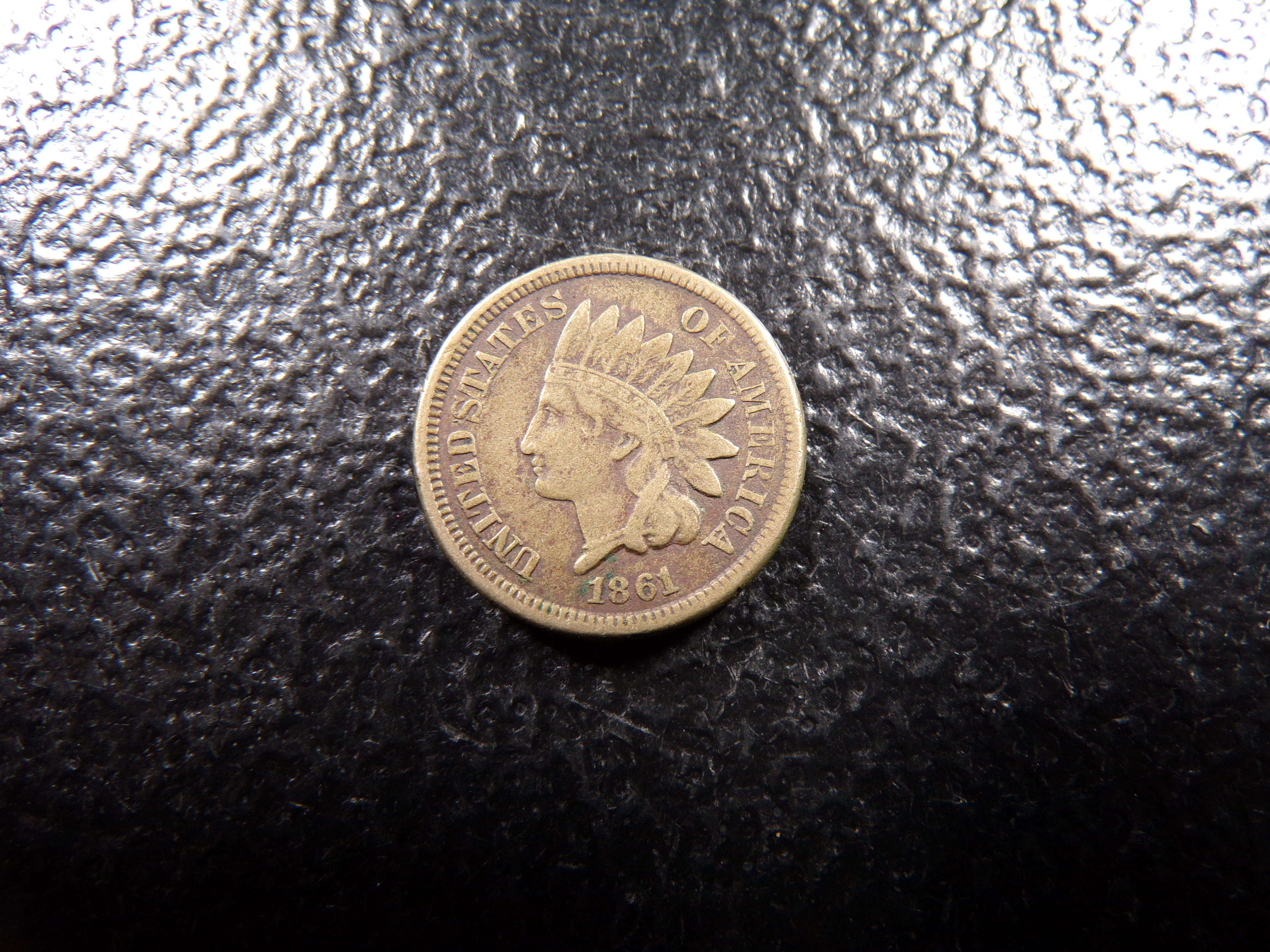 1861 COPPER NICKEL INDIAN CENT