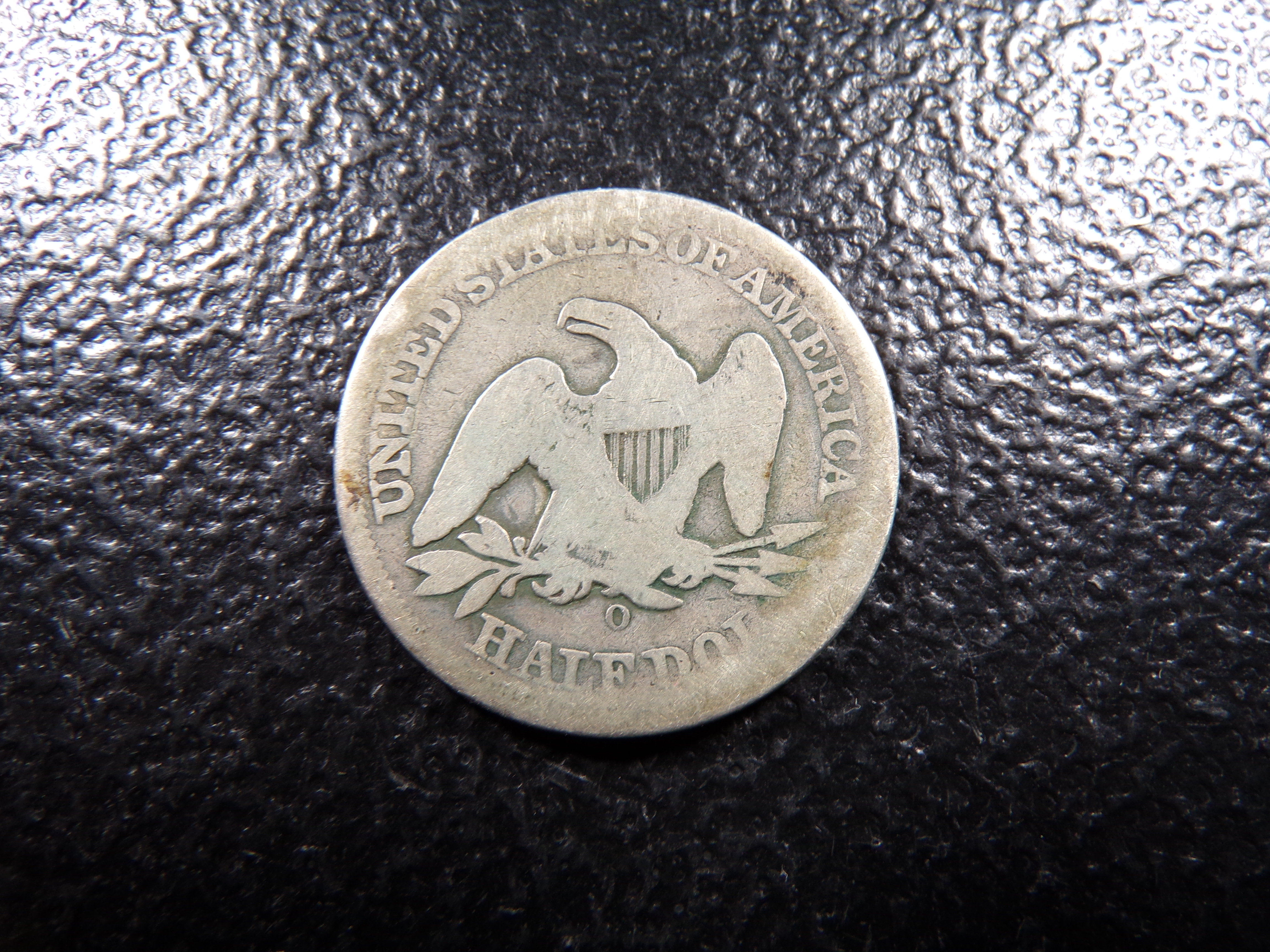 1855-O W / ARROWS SEATED LIBERTY SILVER HALF DOLLAR