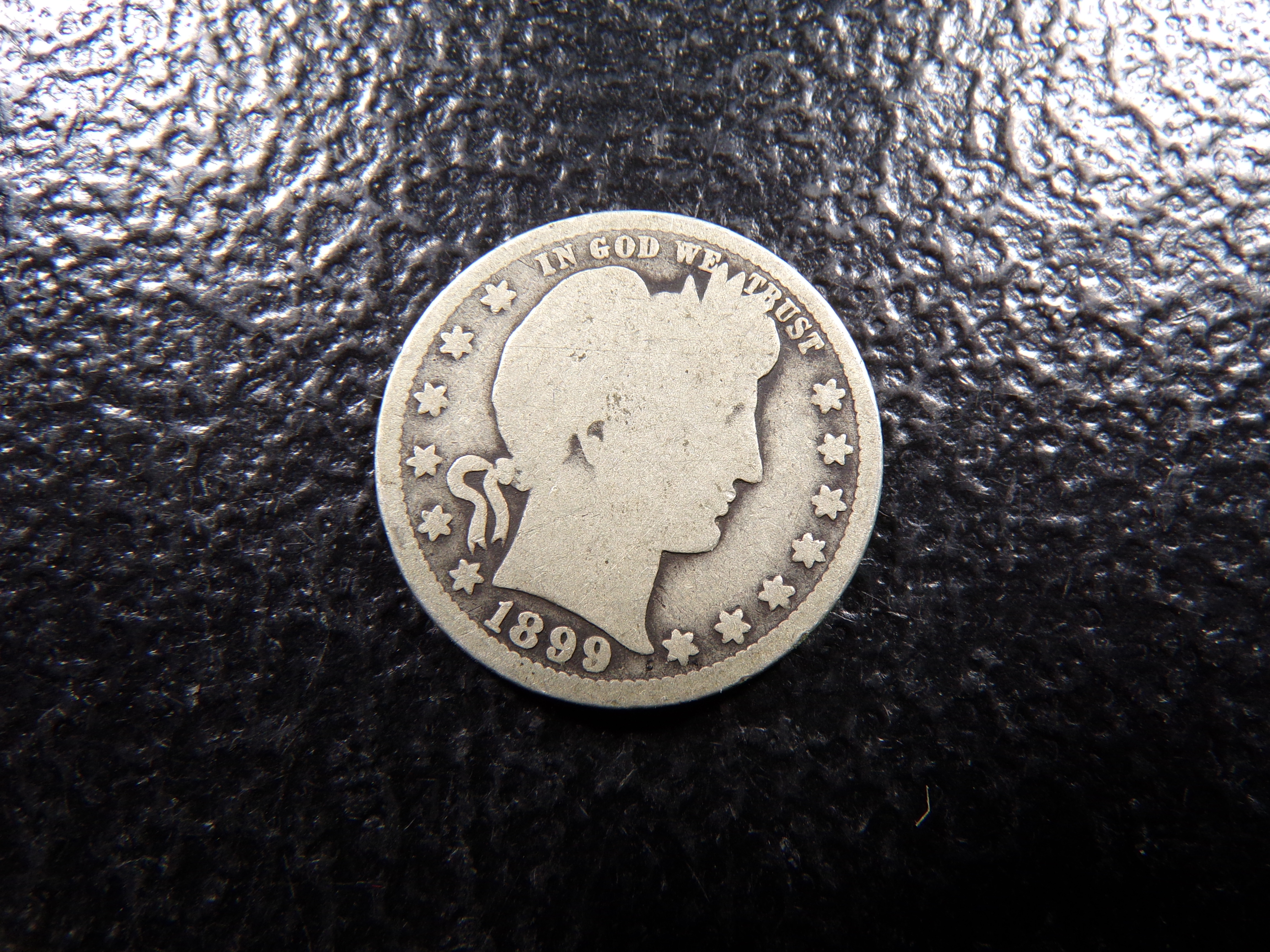 1899-O BARBER SILVER QUARTER