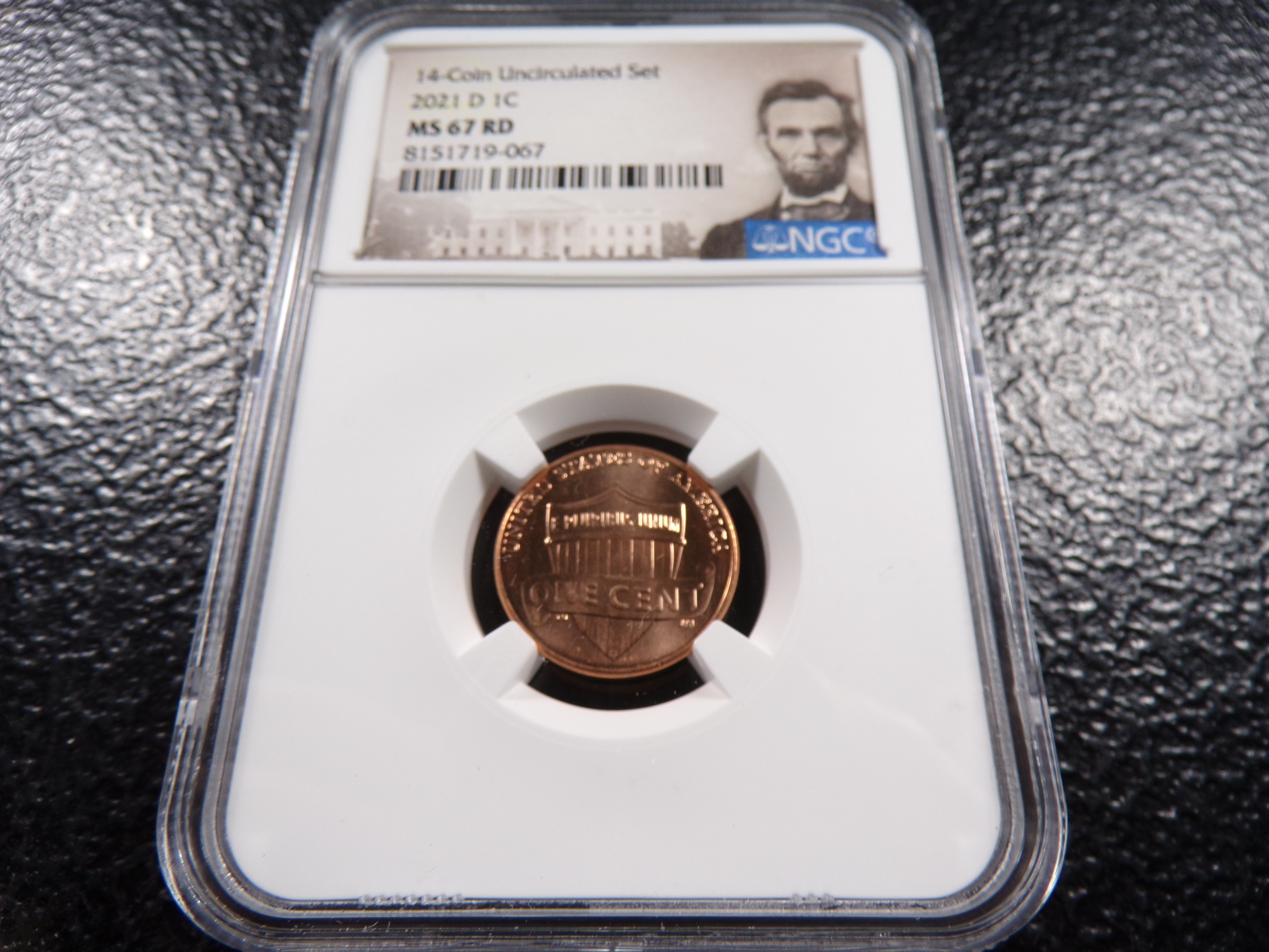 2021-D NGC MS67RD LINCOLN SHIELD CENT