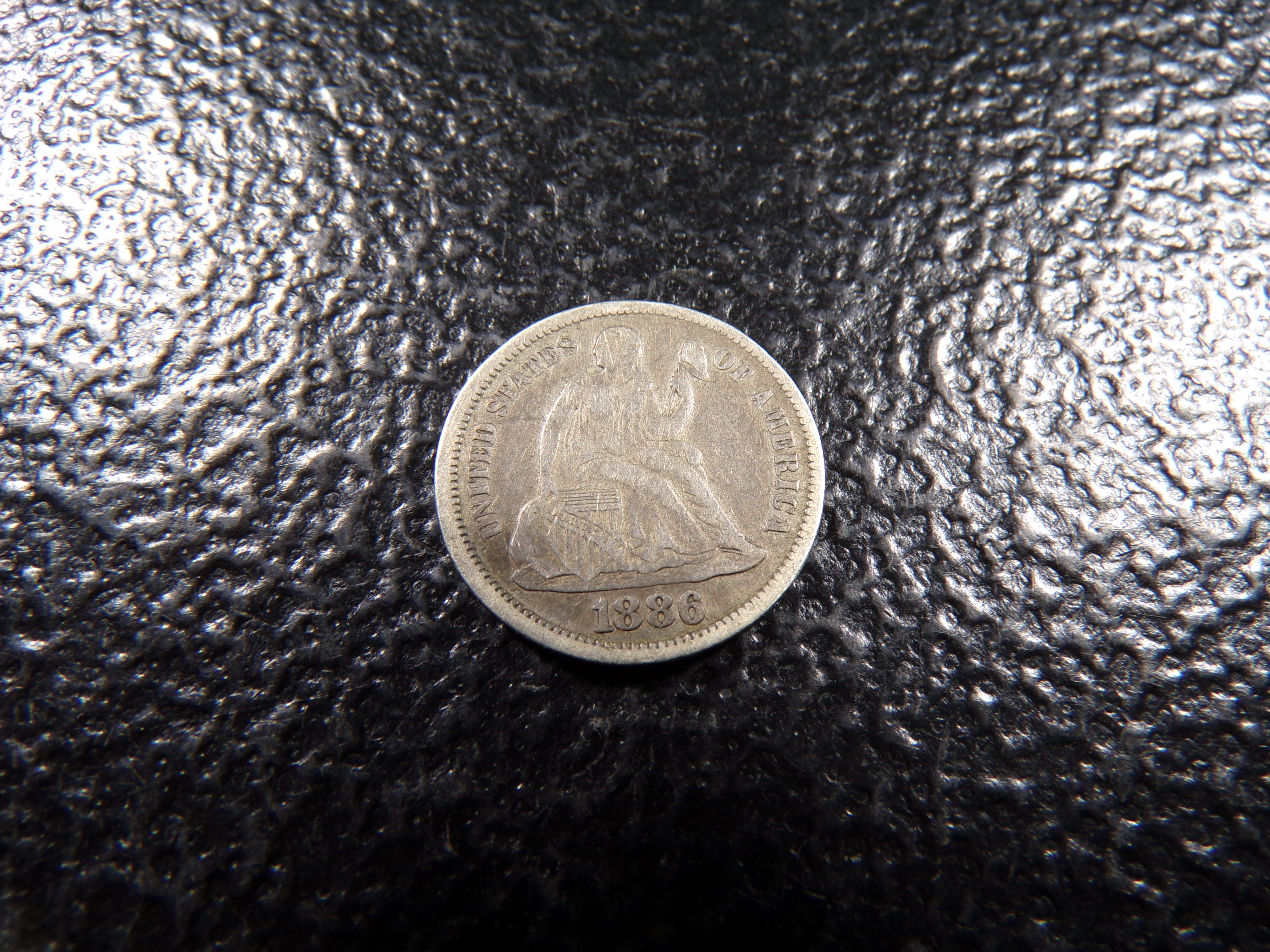 1886 SEATED LIBERTY SILVER DIME