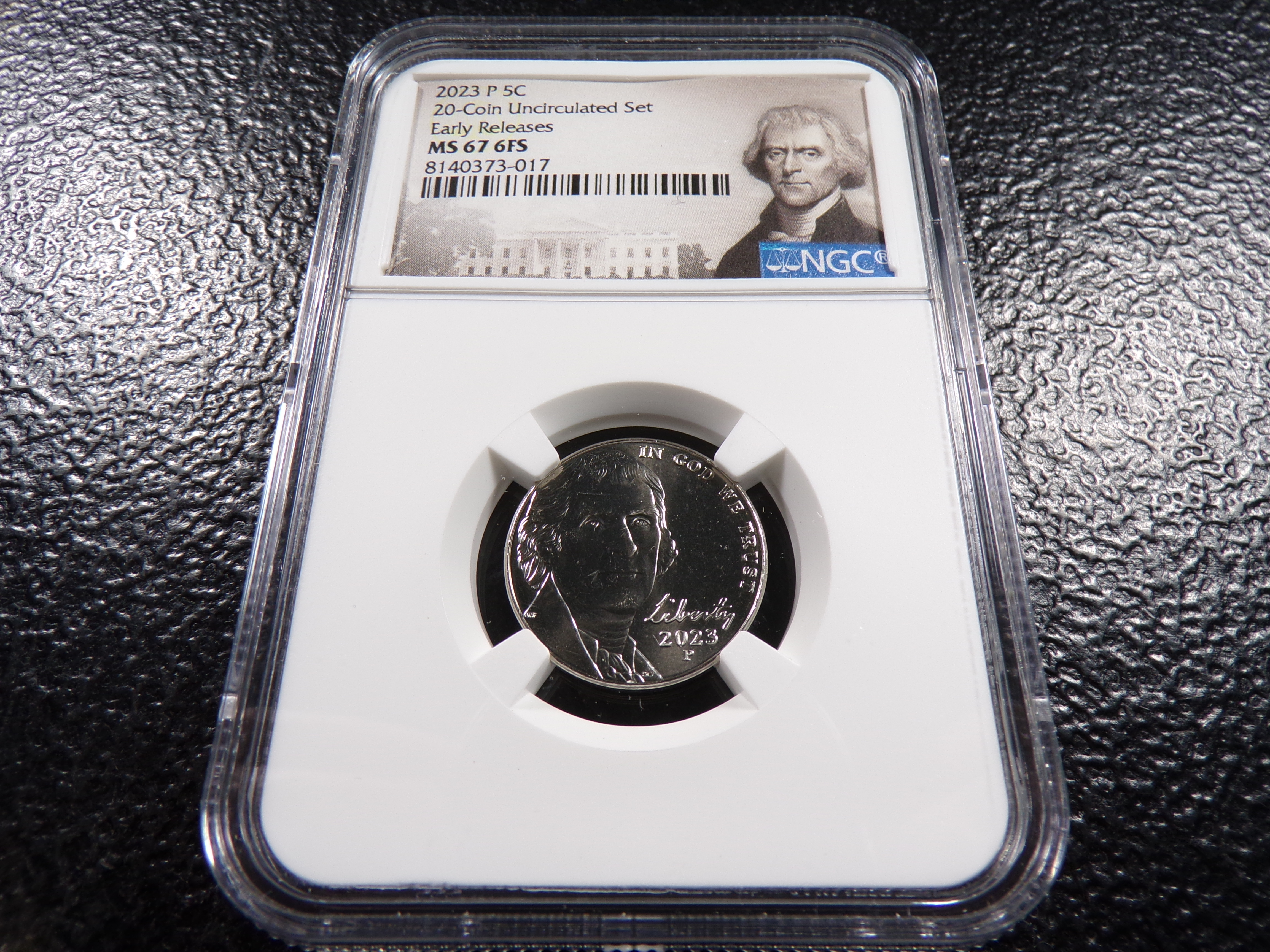2023-P NGC MS67 6FS EARLY RELEASES JEFFERSON NICKEL