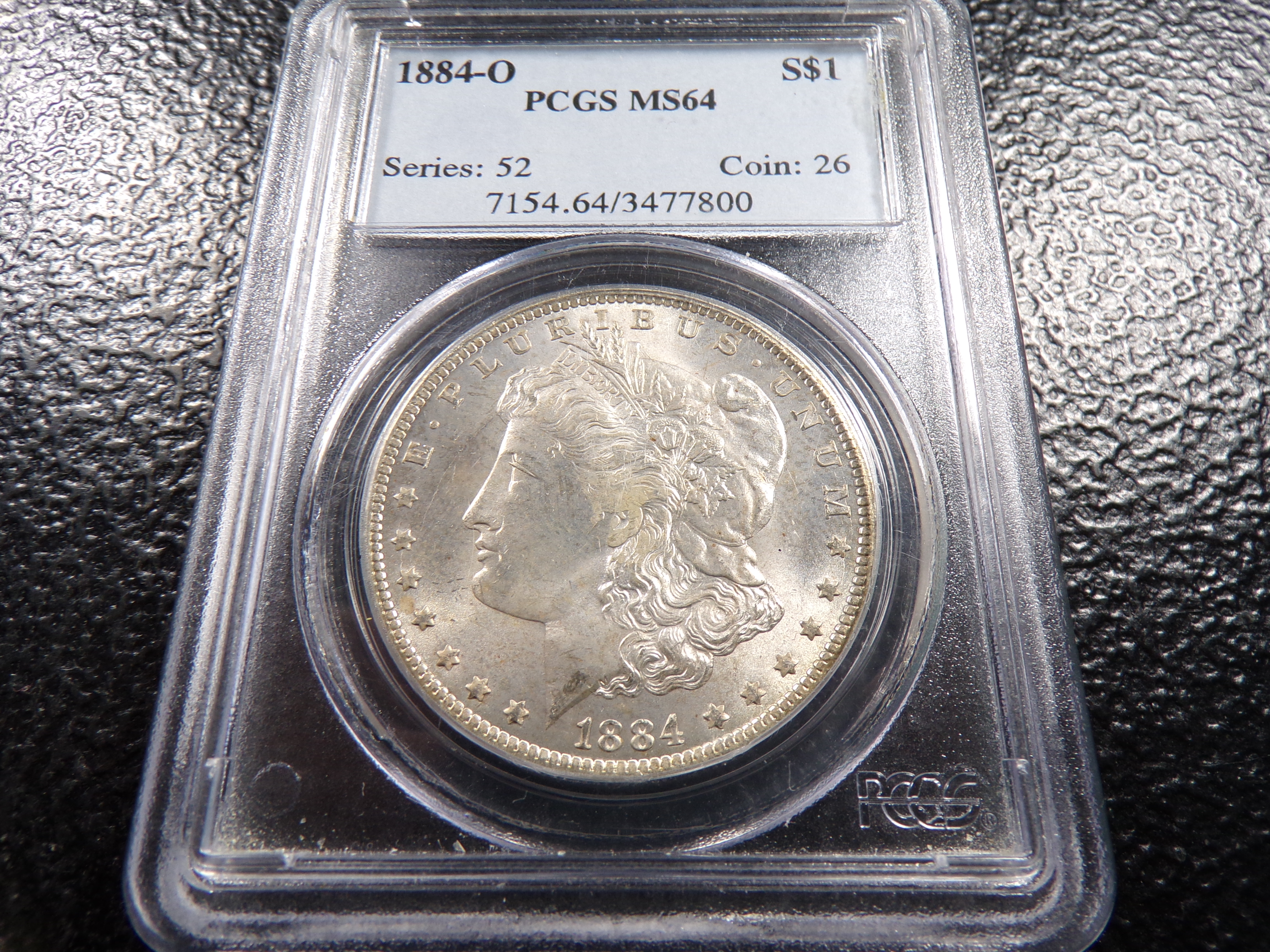 1884-O PCGS MS64 HIGH GRADE MORGAN SILVER DOLLAR