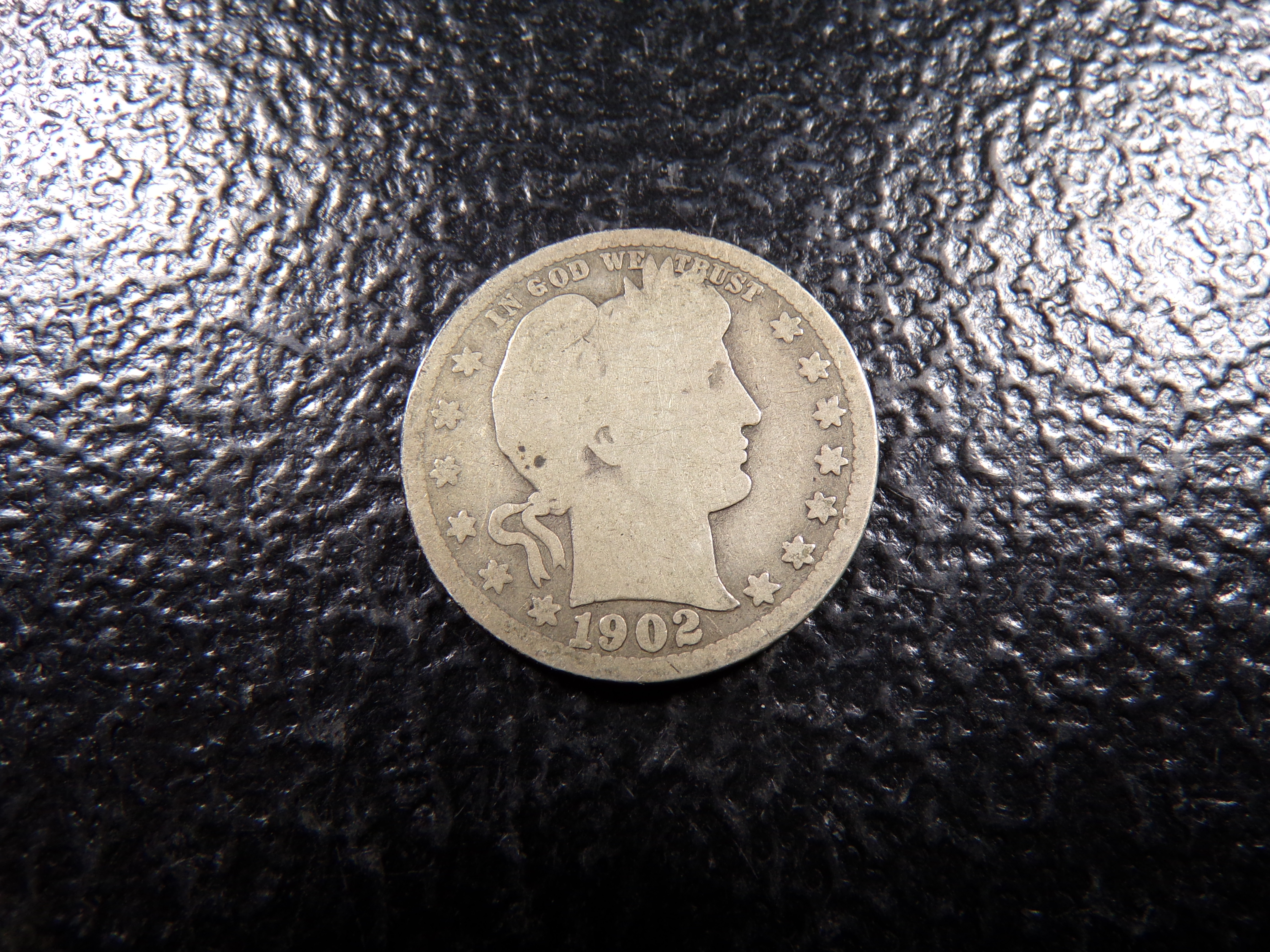 1902-S BARBER SILVER QUARTER
