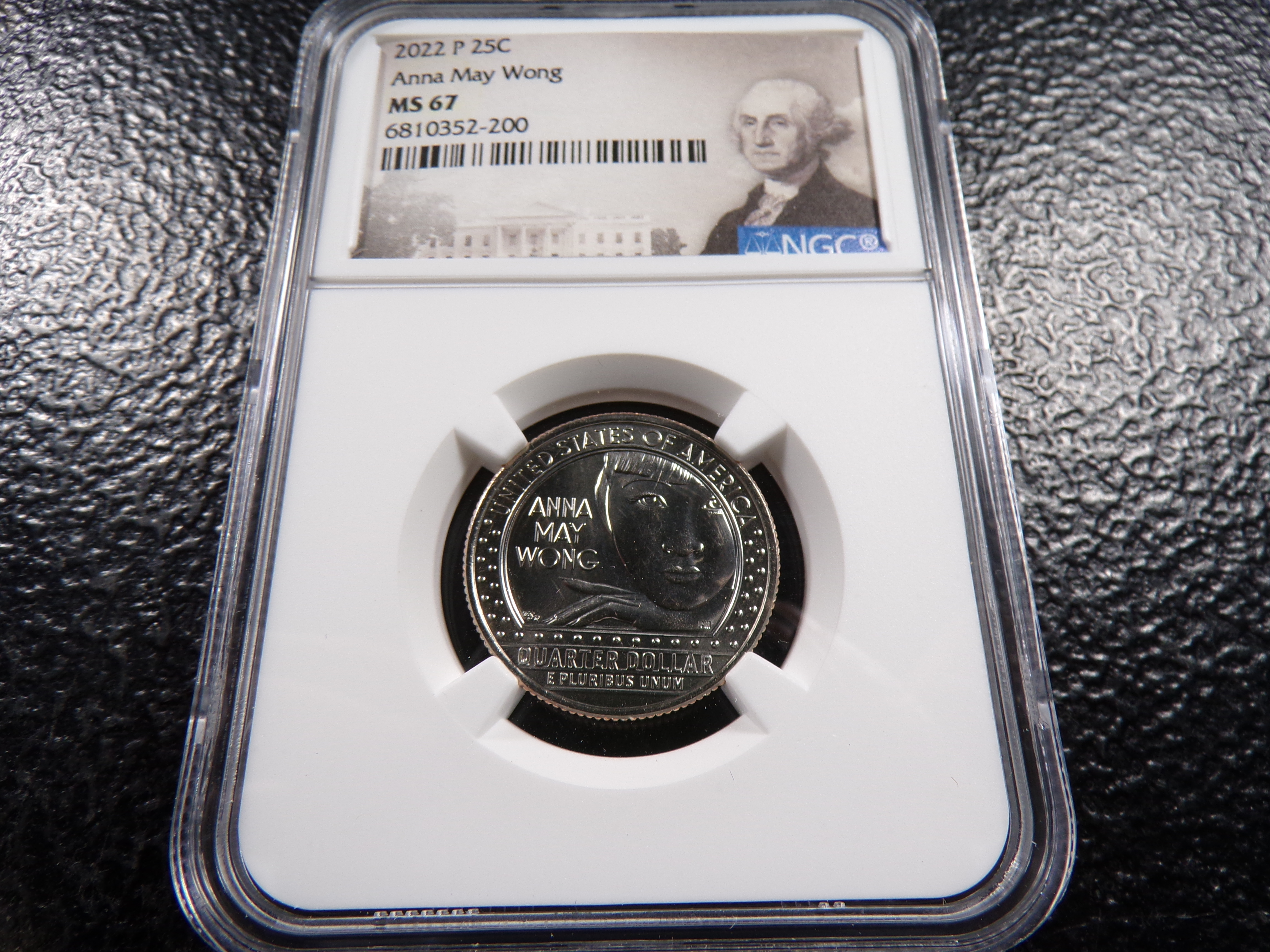 2022-P NGC MS67 ANNA MAY WONG QUARTER