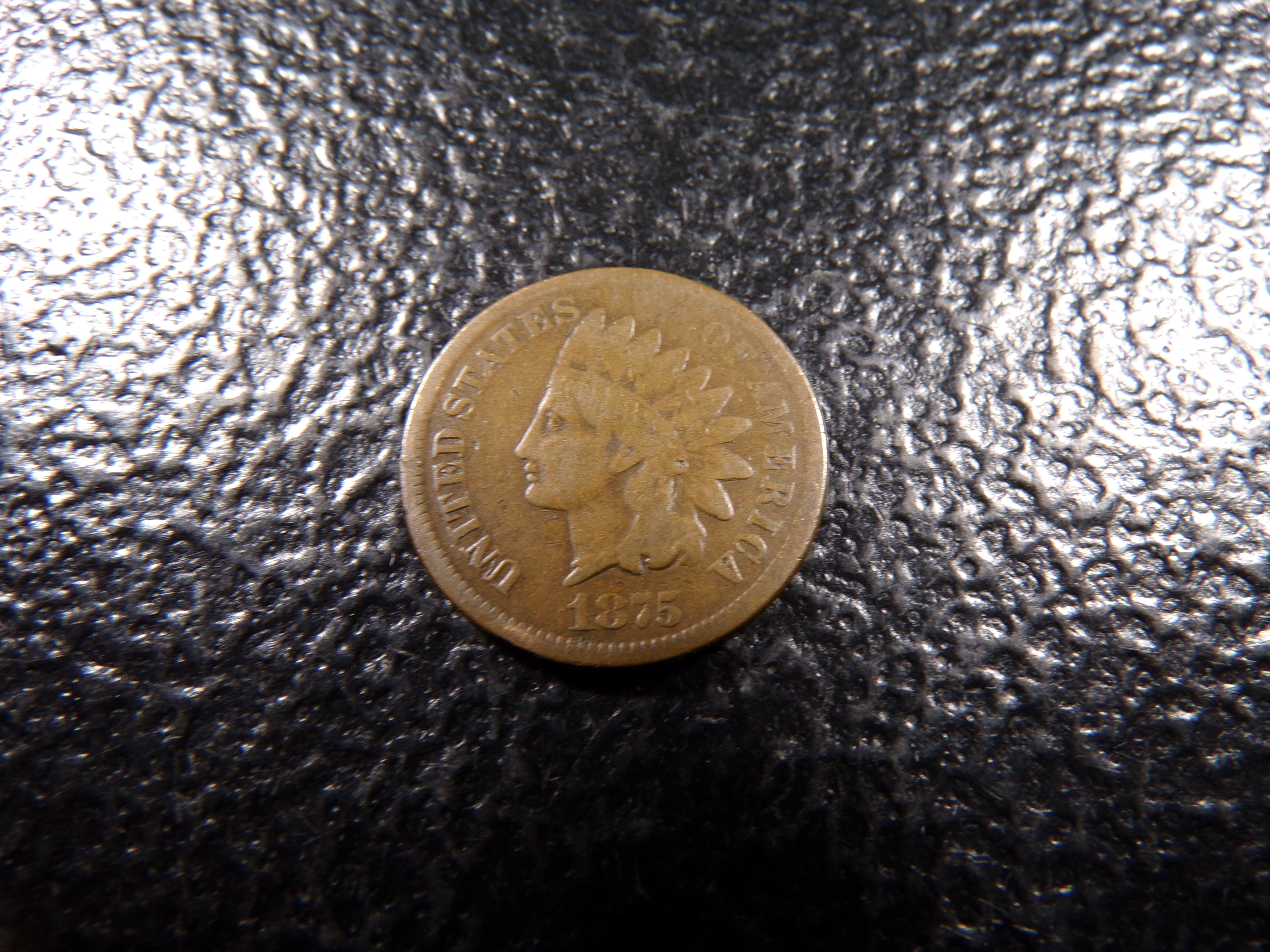 1875 RARE DATE INDIAN HEAD CENT