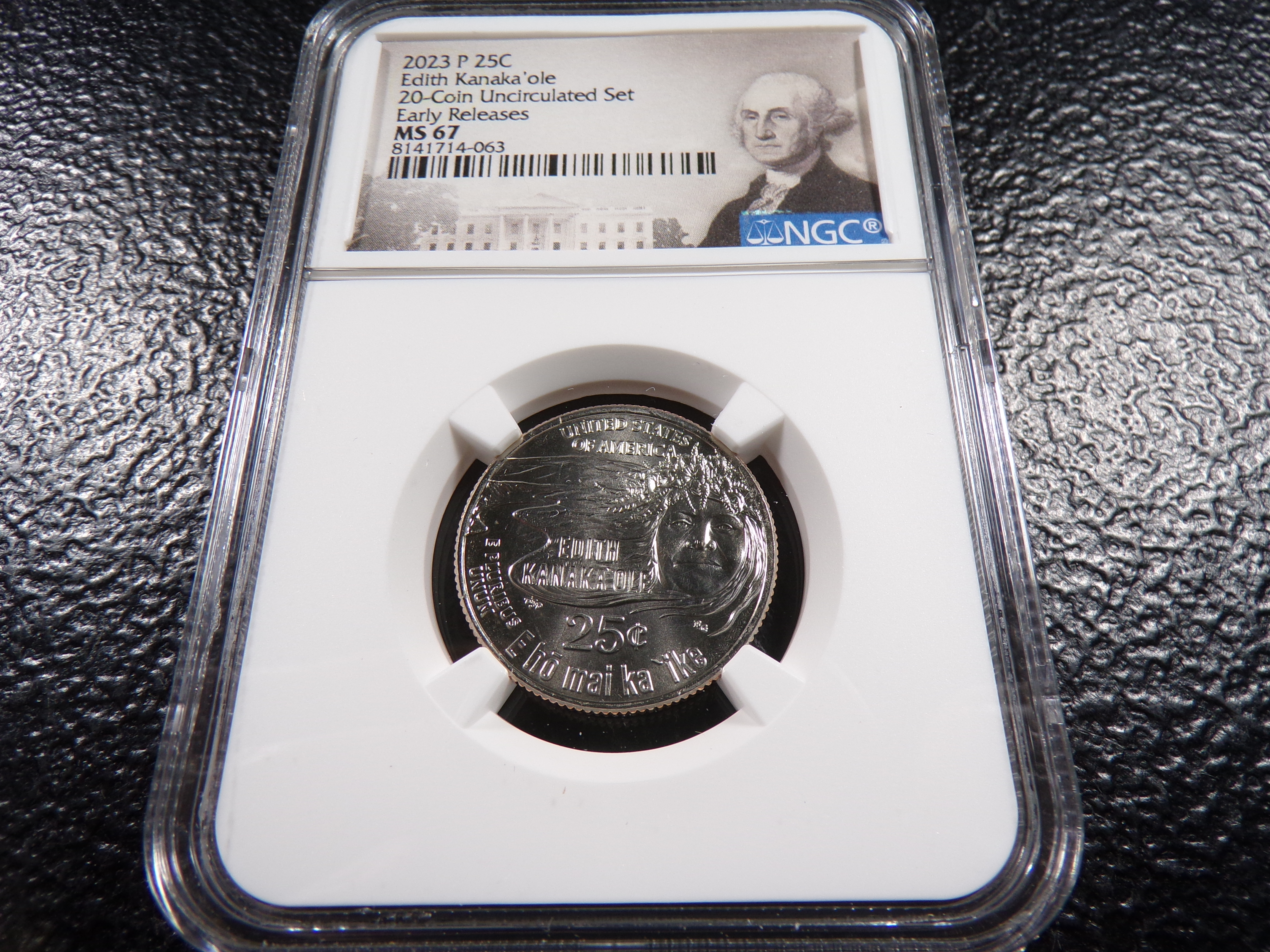 2023-P NGC MS67 EARLY RELEASES EDITH KANAKA'OLE QUARTER