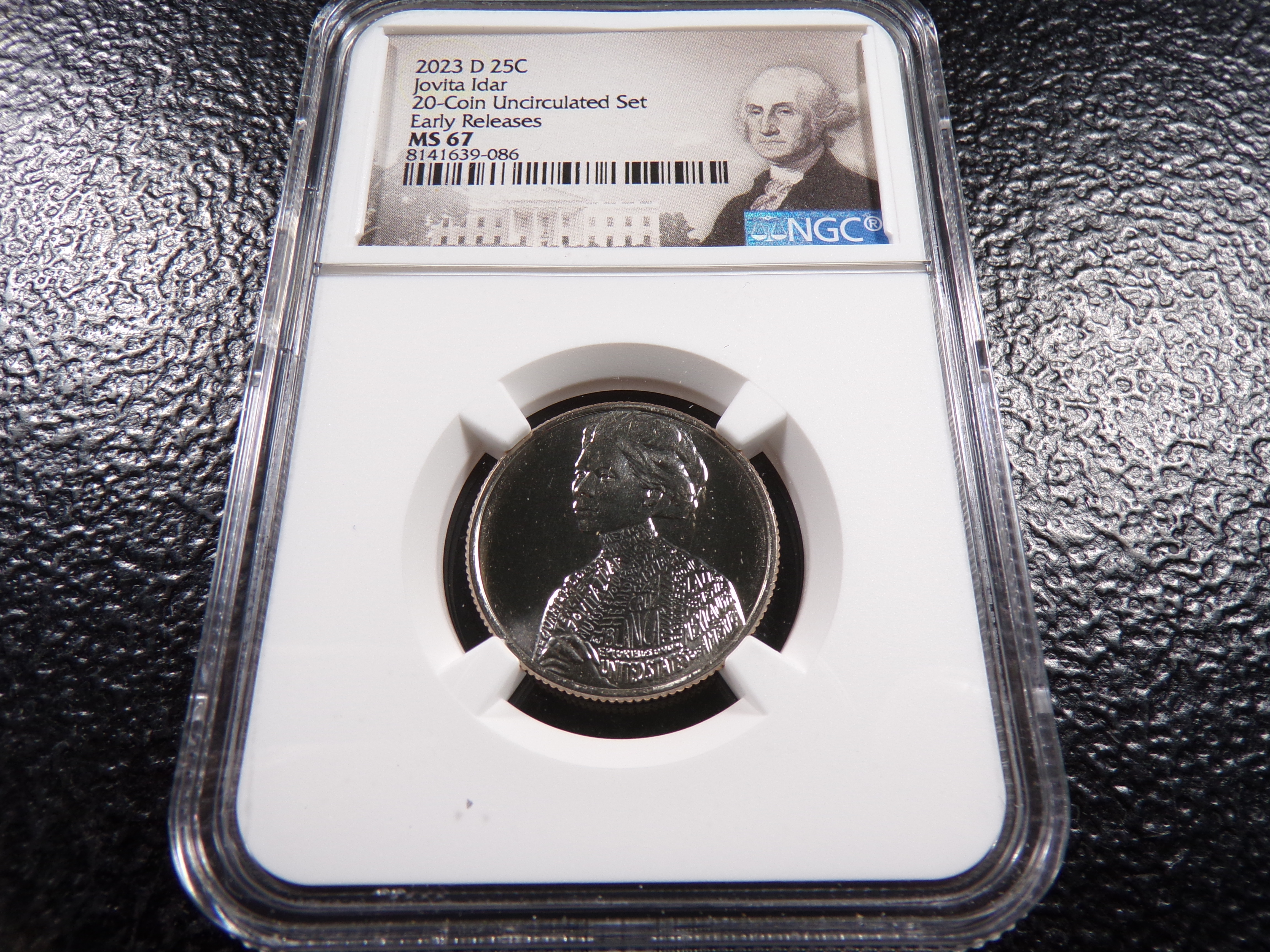 2023-D NGC MS67 JOVITA IDAR EARLY RELEASES QUARTER